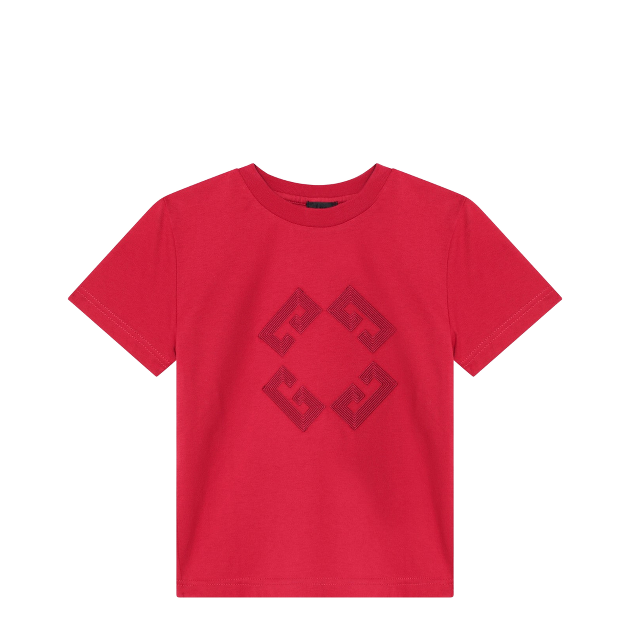 Bordeaux T-shirt with embroidered logo