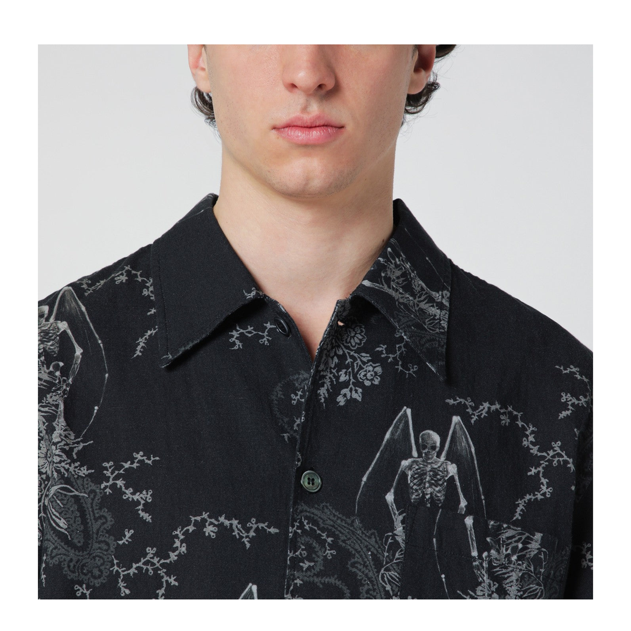 MAYFEYR - Our Legacy - Death Paisley Print Shirt In Cotton And Linen - M2262EDPCODR