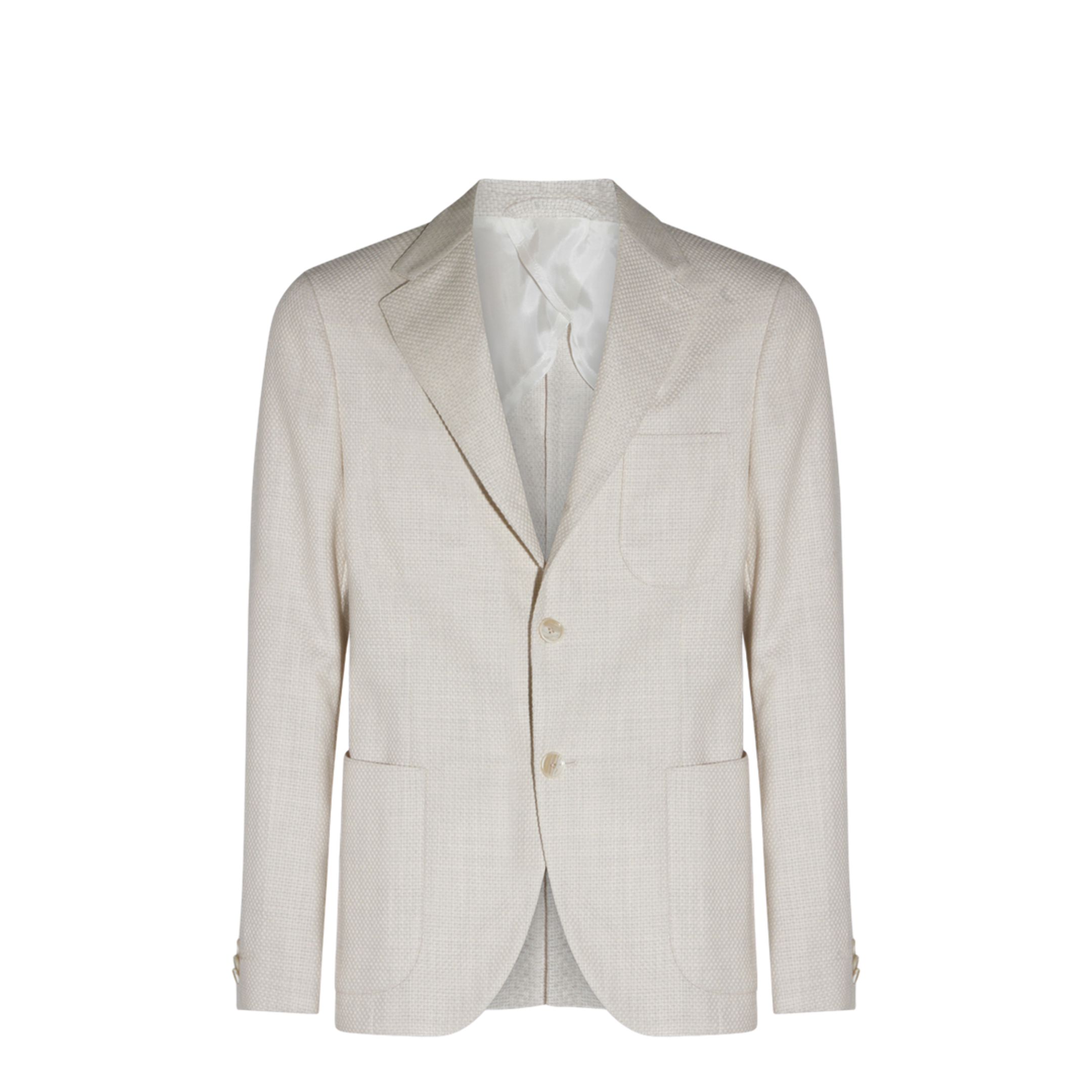 Single-Breasted Cotton-Blend Jacket