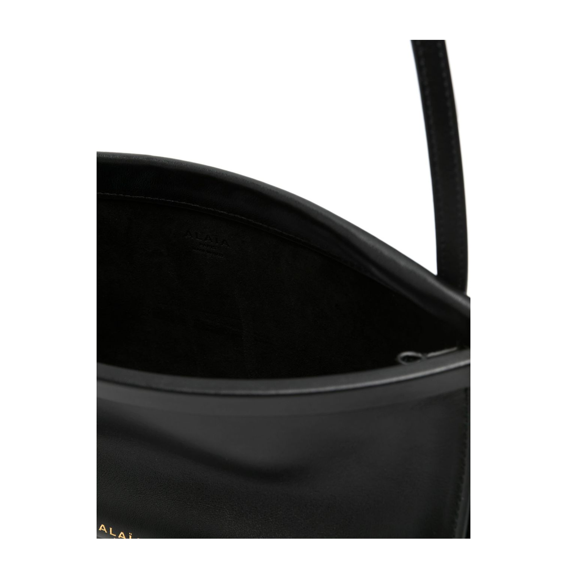 Le Click East West Small Calfskin Shoulder Bag - Noir