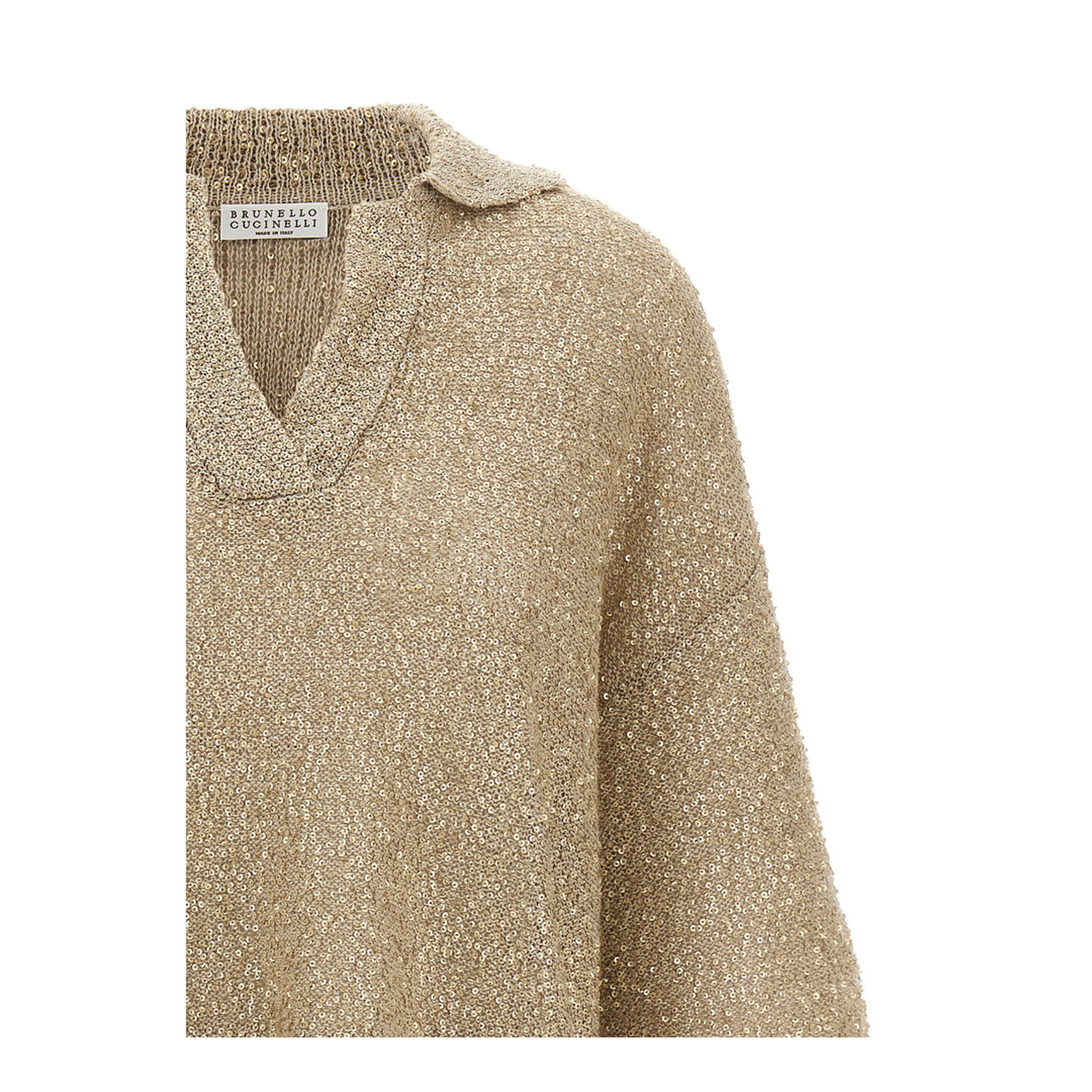 Shearling Knit Polo Shirt