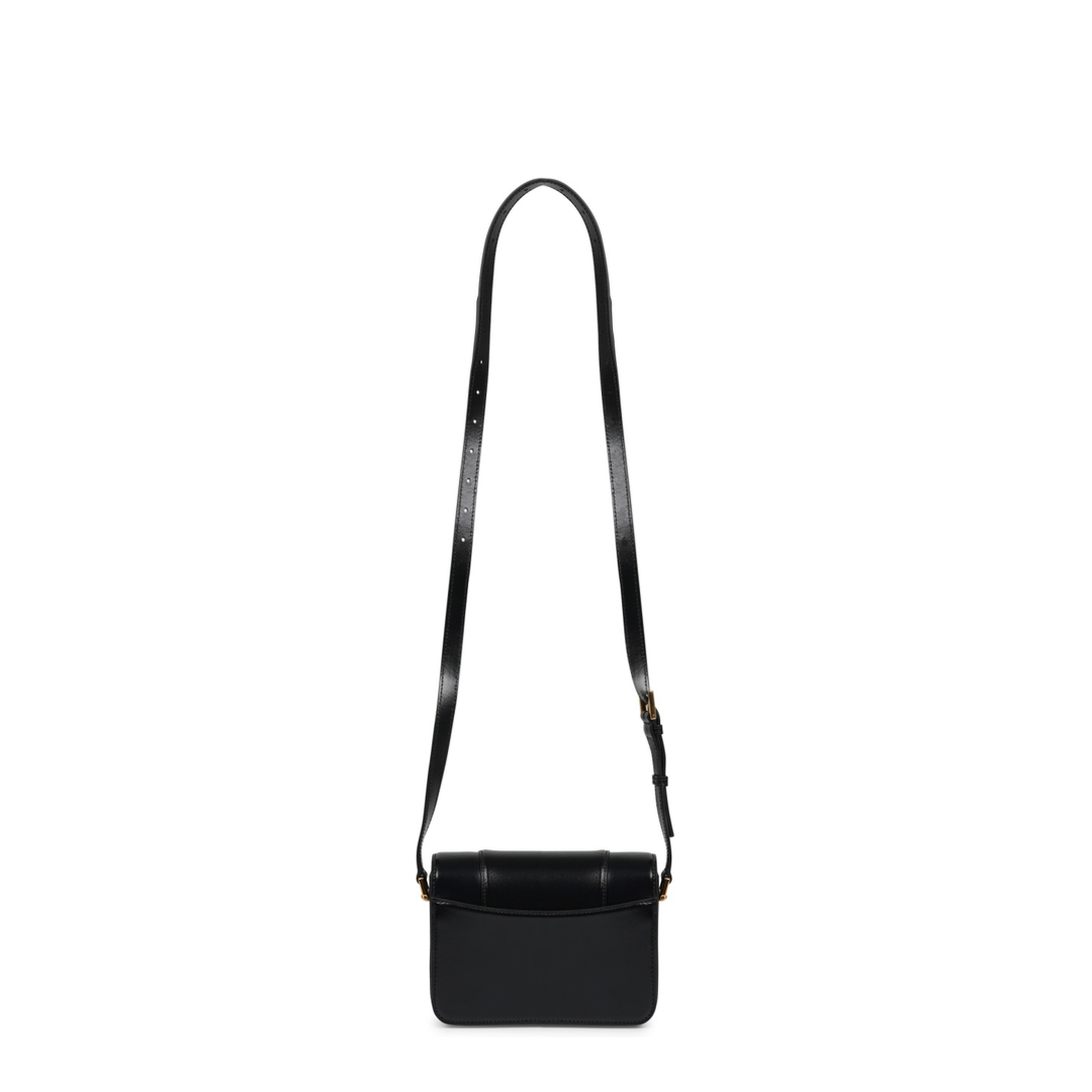Hourglass Small Flap Bag in Black