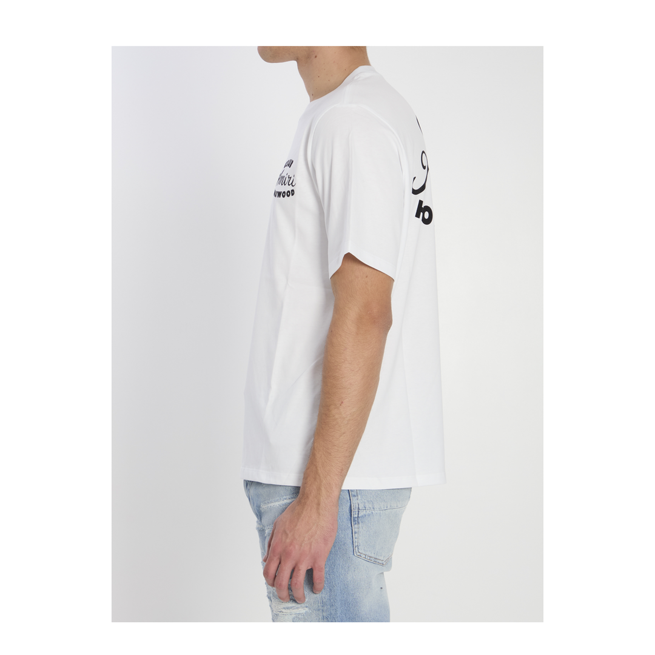 White Crewneck T-Shirt Cotton