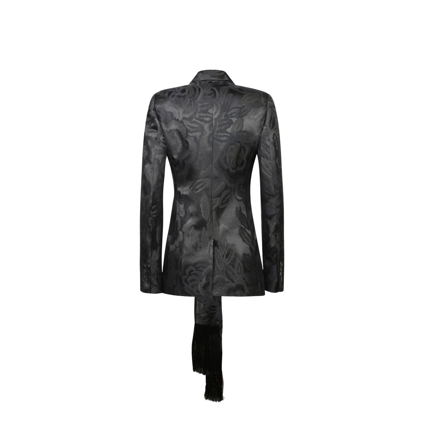 Jacquard Knot Fringes Jacket
