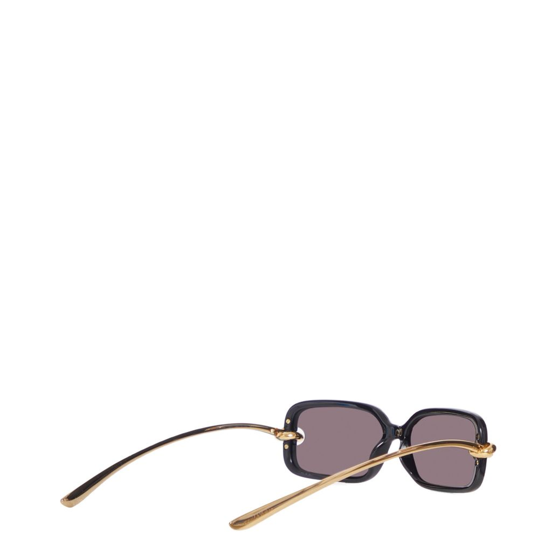 MAYFEYR - Bottega Veneta - Knot Rectangular Sunglasses In Black/Grey - 861357VBL801280