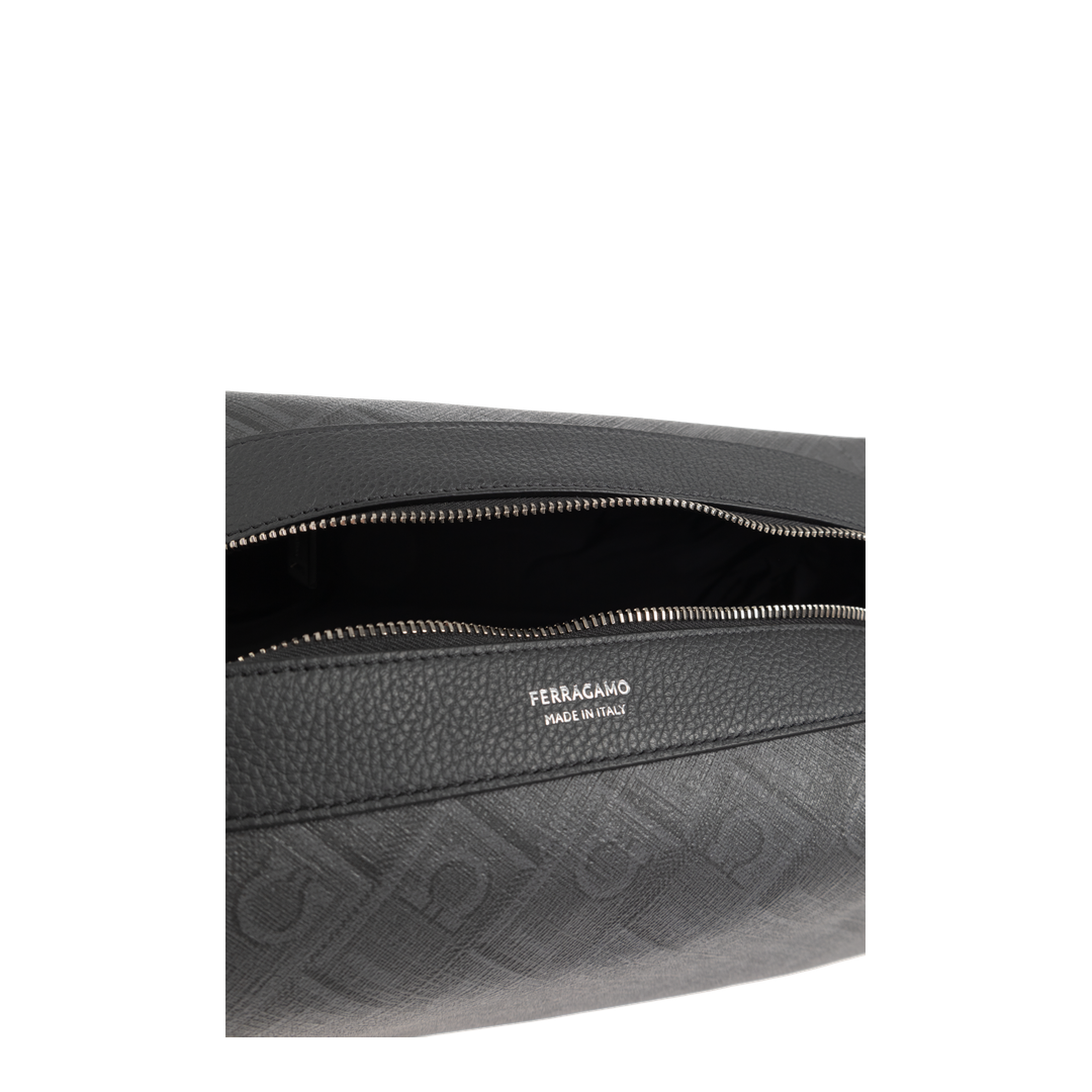MAYFEYR - Ferragamo - Monogrammed Cosmetic Bag - 241872ALLOVER789944NEROGRIGIO