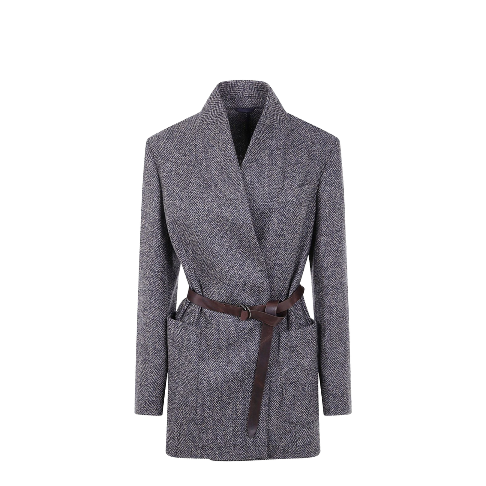 Wool Blazer Jacket - Blue