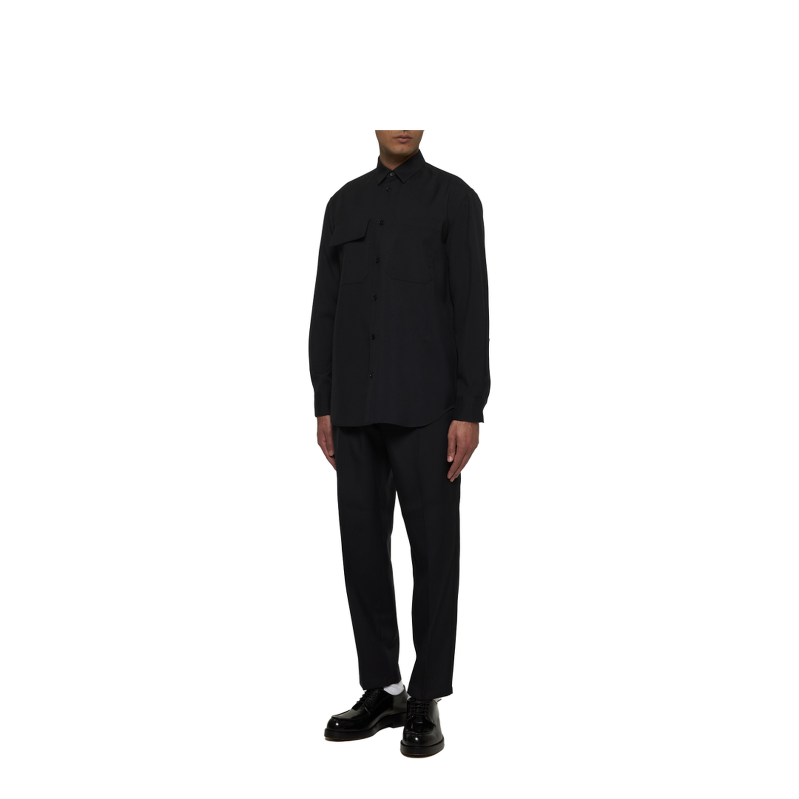 Lightweight Wool Gabardine Shirt