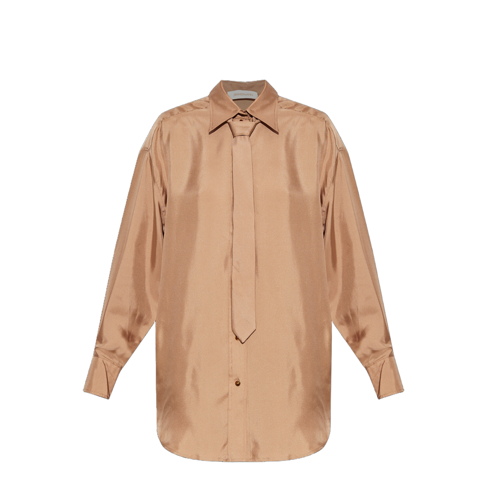 Loose-fit silk shirt