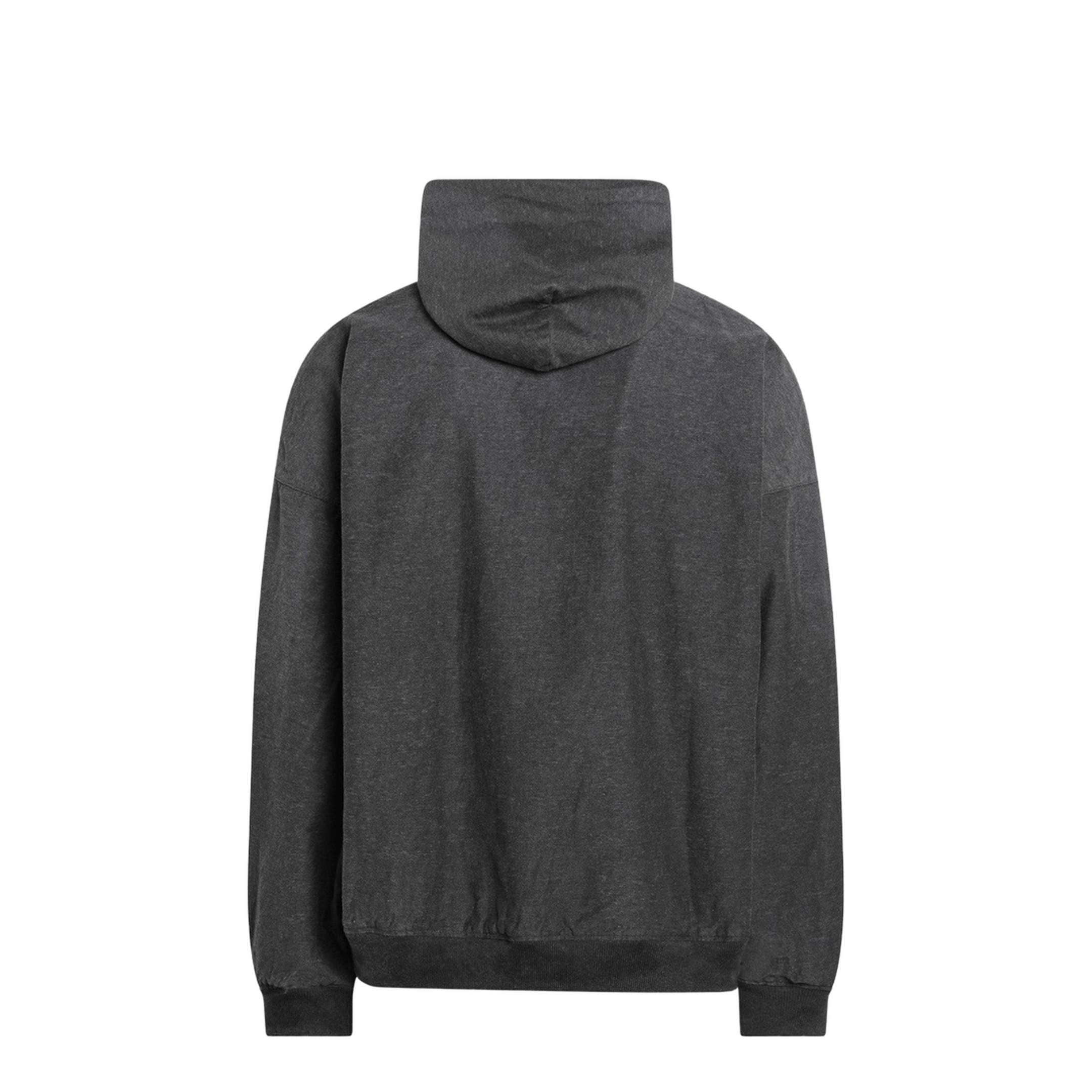 Hoodie Trompe L'œil in Anthracite