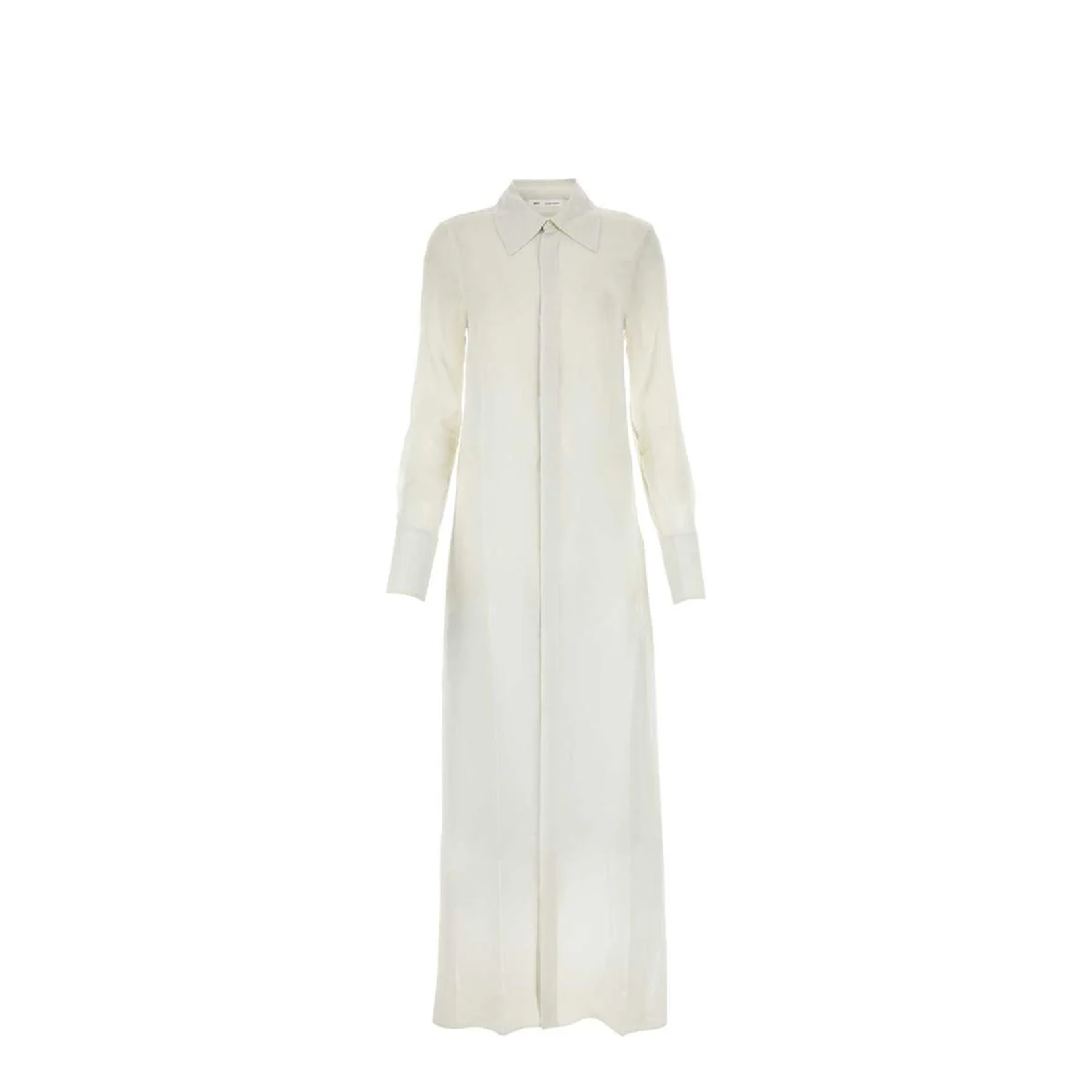 Chalk Crepe Shirt Dress