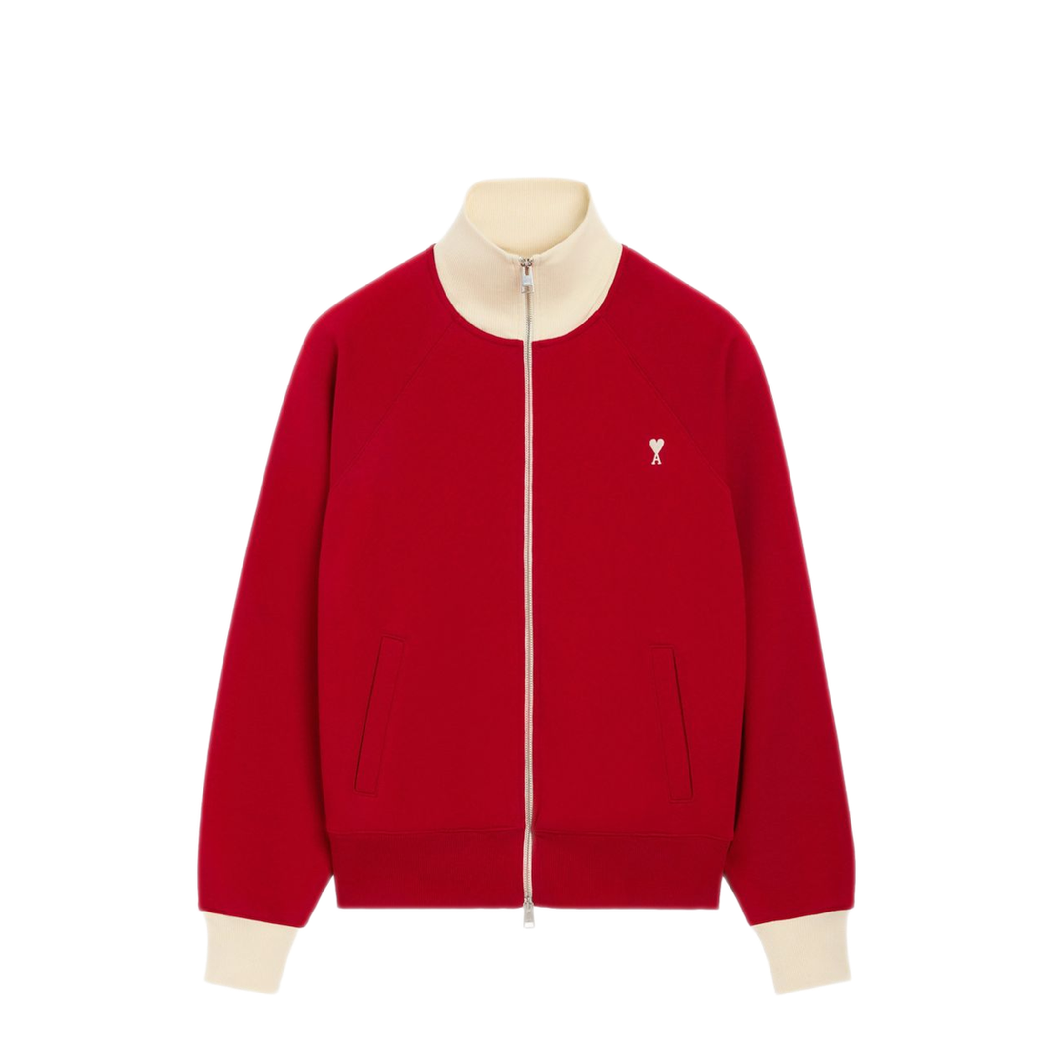MAYFEYR - Ami Paris - Ami De Coeur Zipped Sweatshirt - USW796JE0245A202