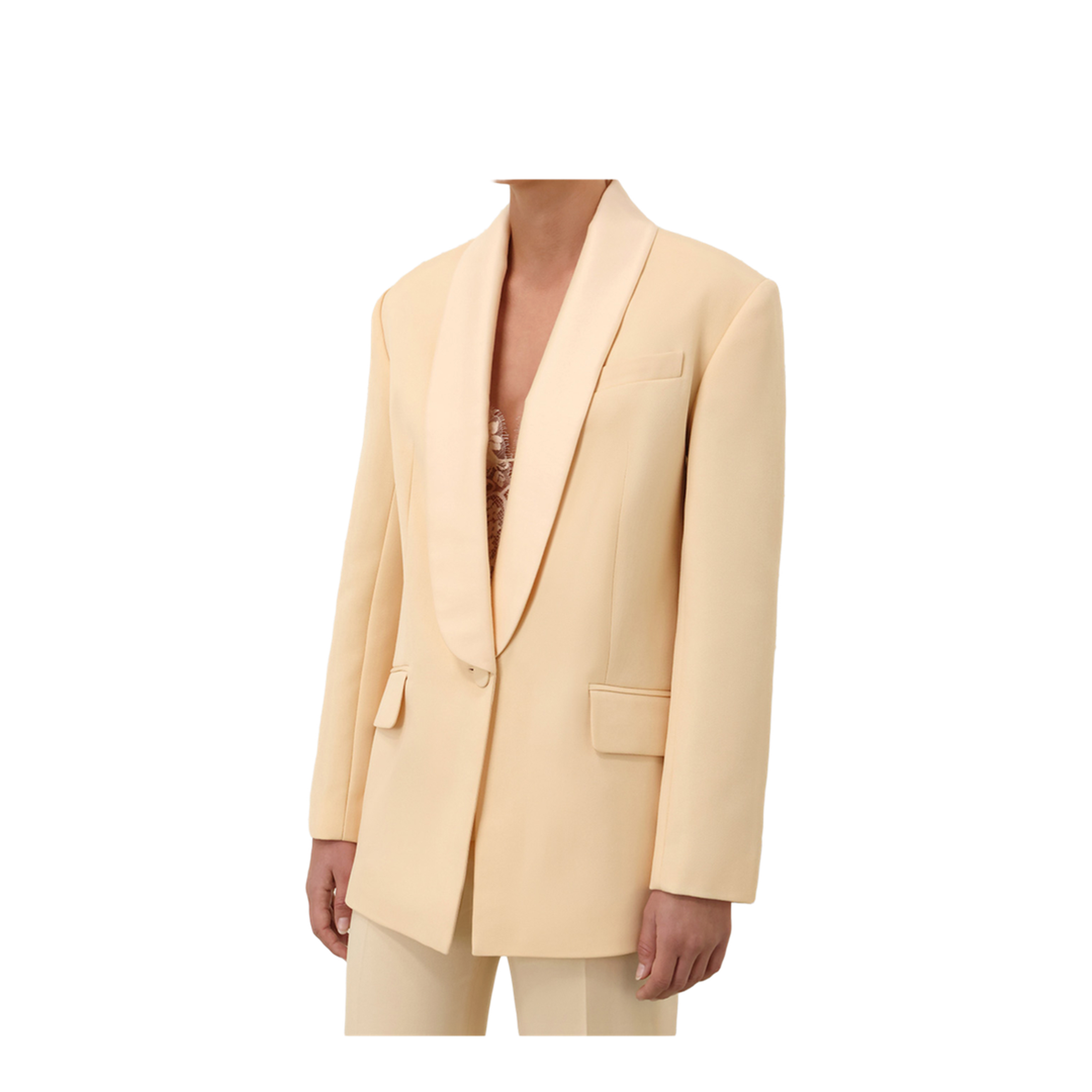 Illustration Shawl Tux Jacket Blazer