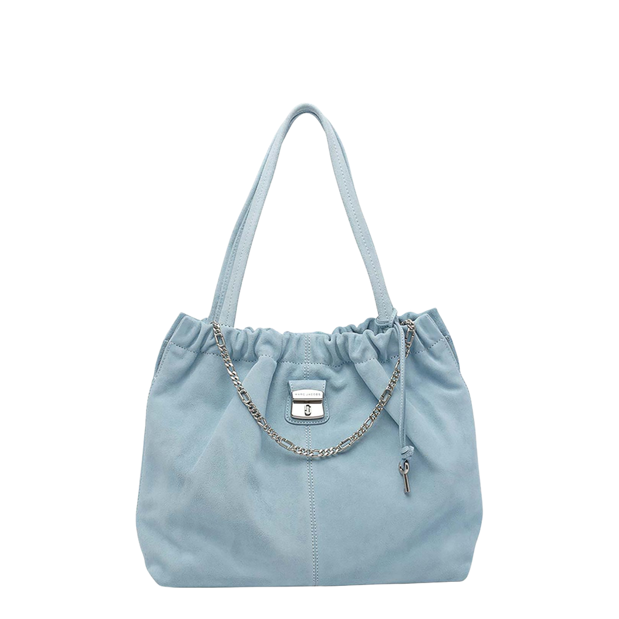 Cristina Suede Tote Bag - Blue