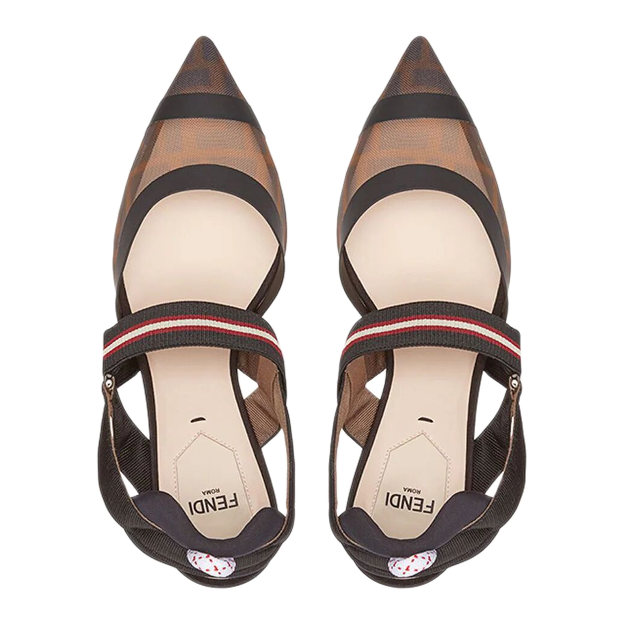 MAYFEYR - Fendi - Tech Mesh Colibrì Slingbacks - 8J6716A2D7F1OTR