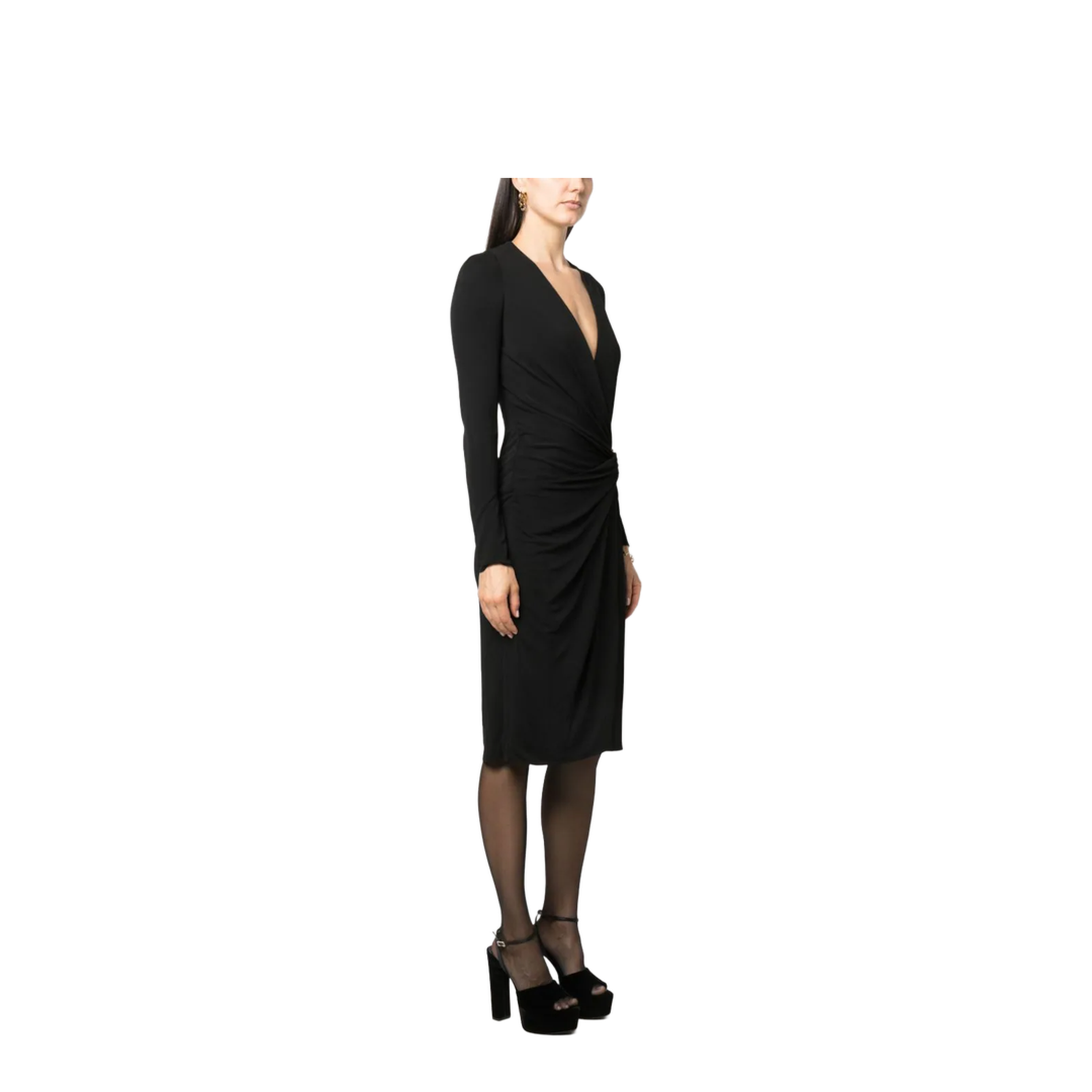 Black Stretch Viscose Dress