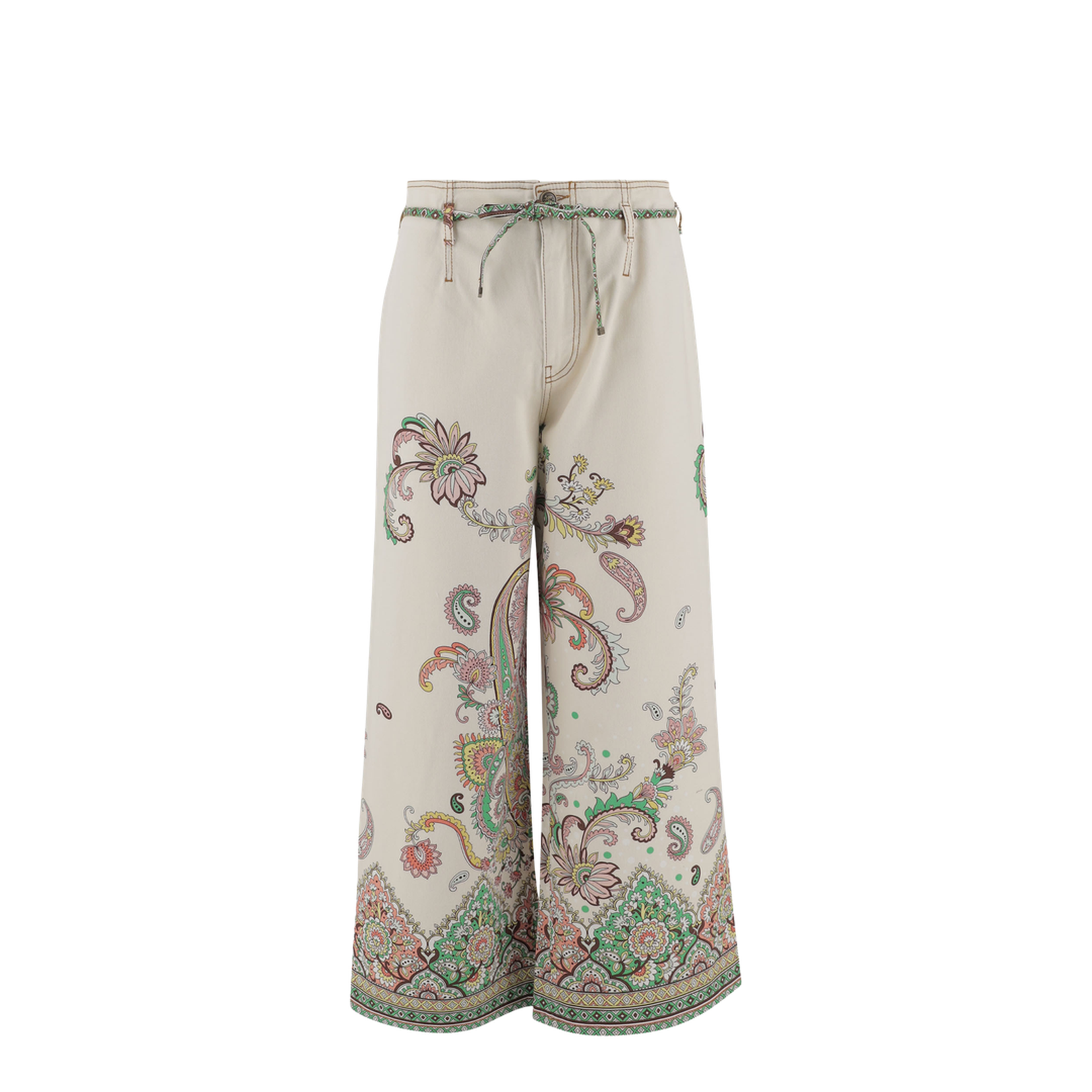 Wide Leg Print Pants