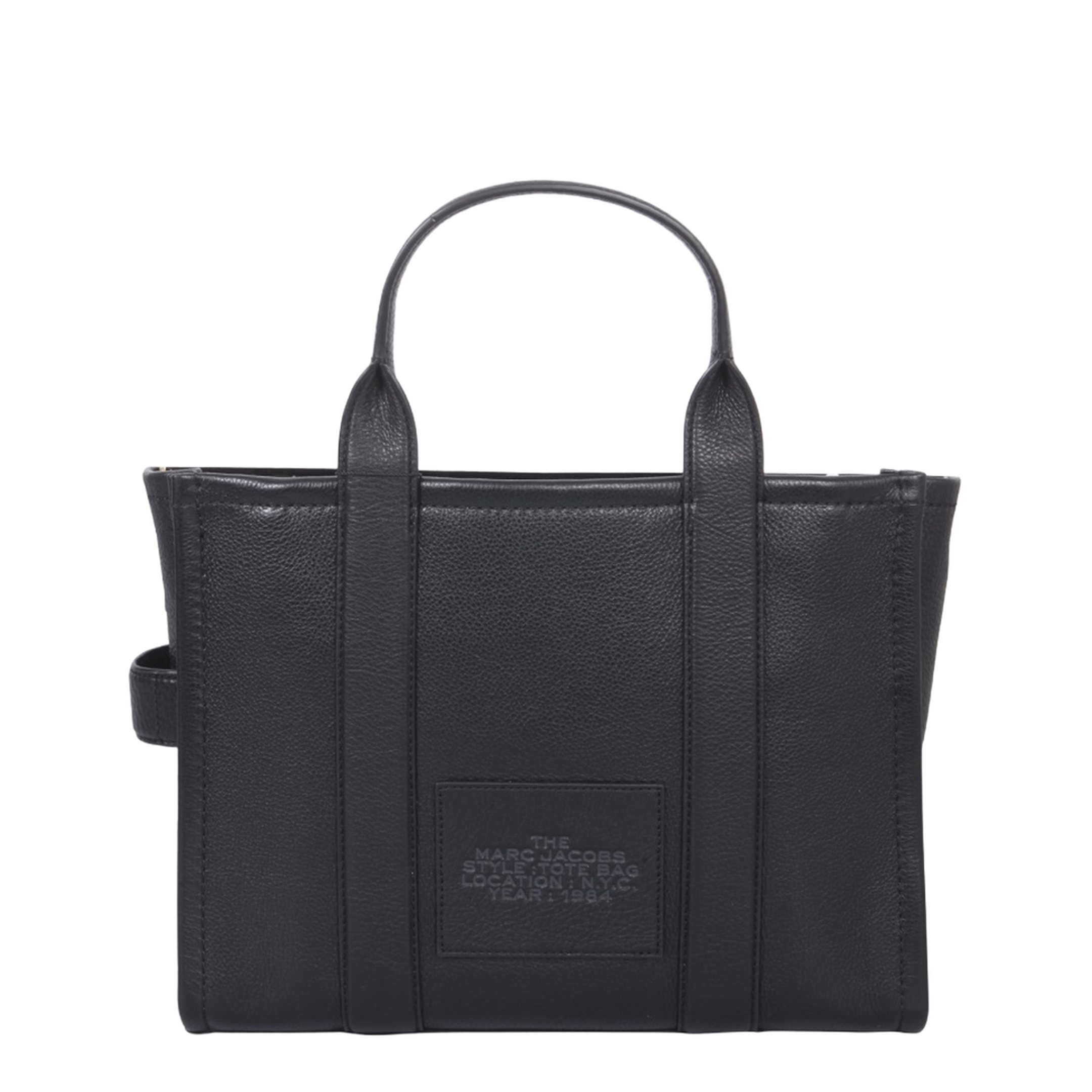 Medium Tote Bag In Black Leather