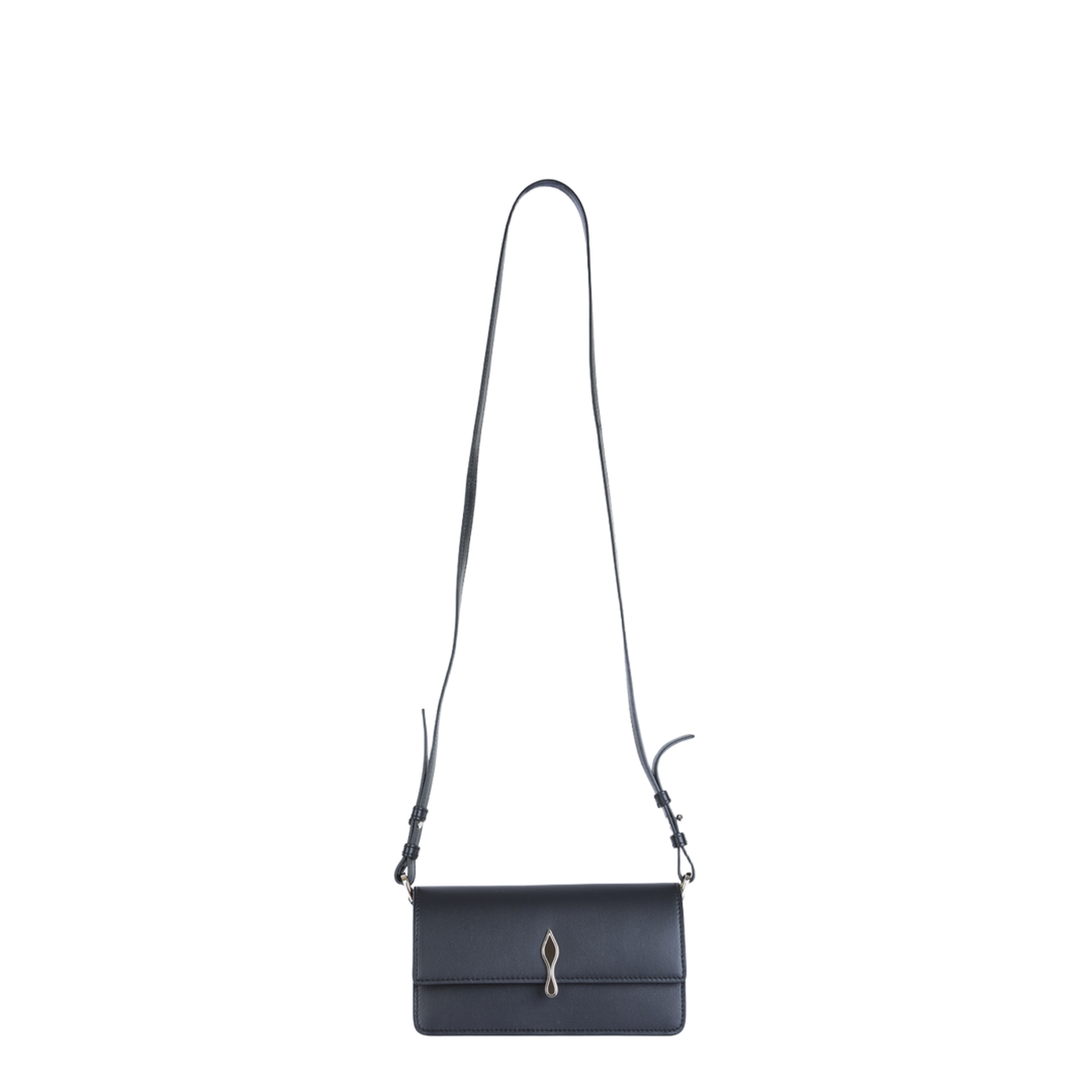 Bettina Mini Leather Crossbody Bag - Black