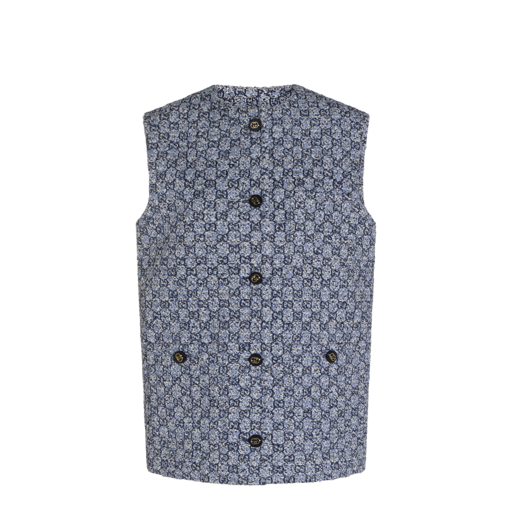 Multicolor Tweed Gilet