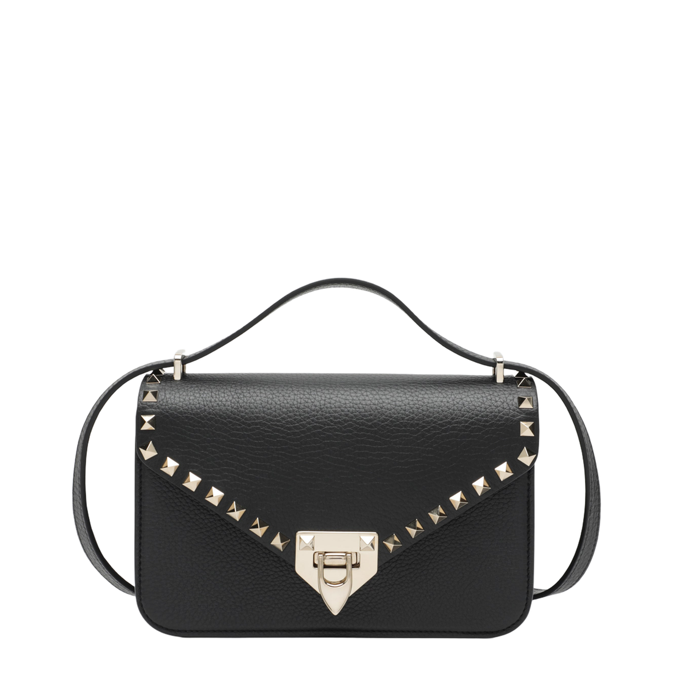 MAYFEYR - Valentino - Rockstud Crossbody Bag In Calfskin Leather - 9W2B0T76VSF0NO