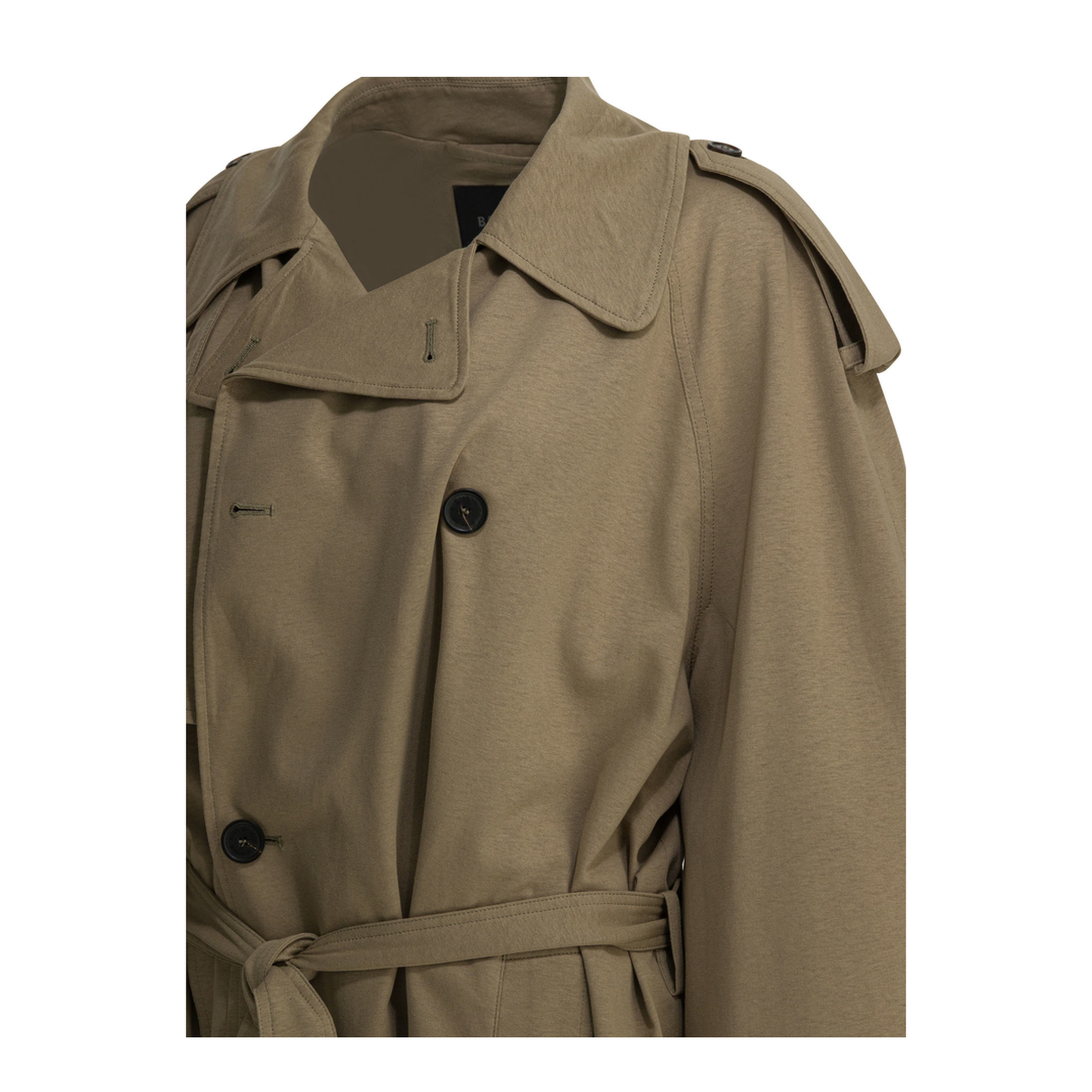Cropped Light Trench in Explorer Beige