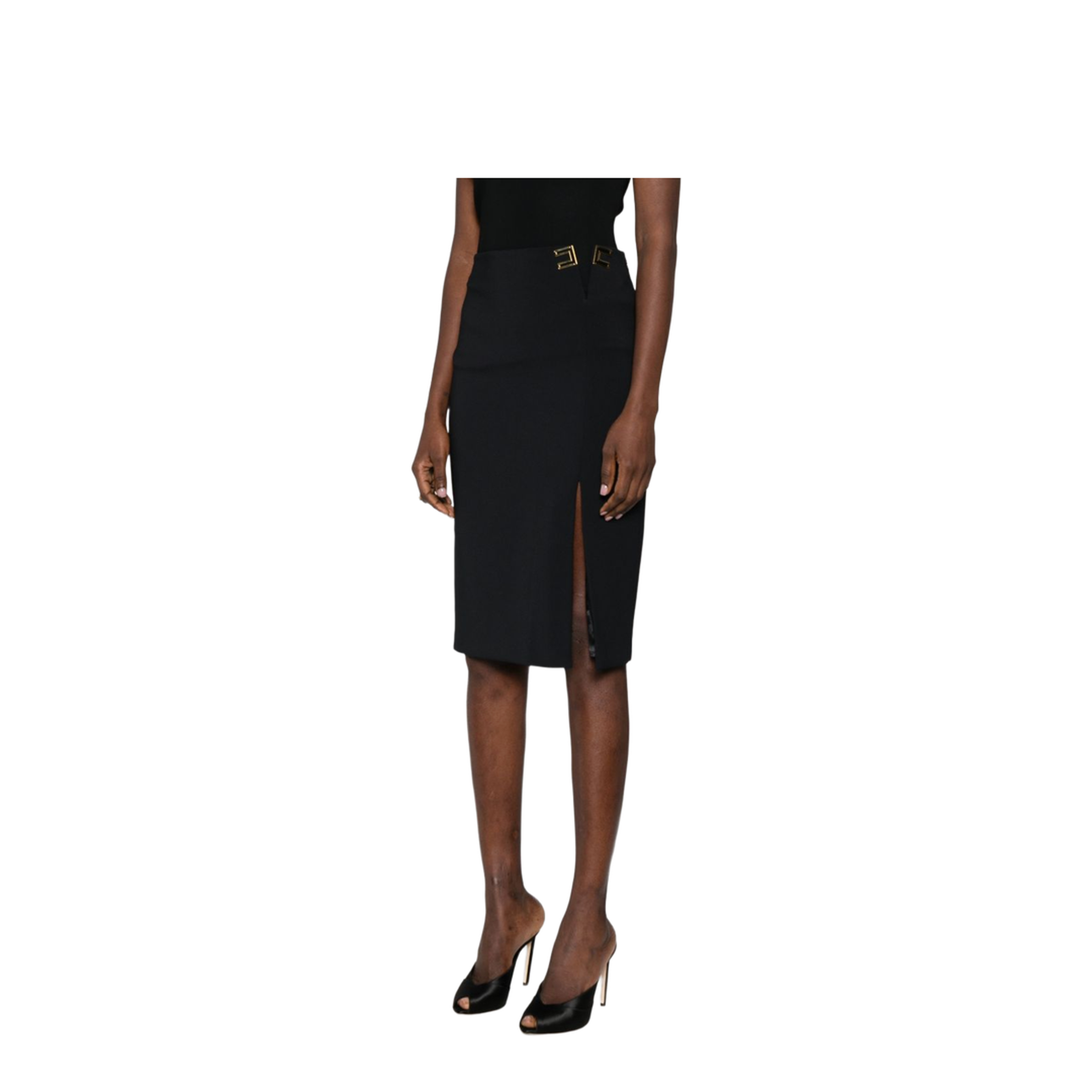 MAYFEYR - Elisabetta Franchi - Skirts Black - GO14761E2110