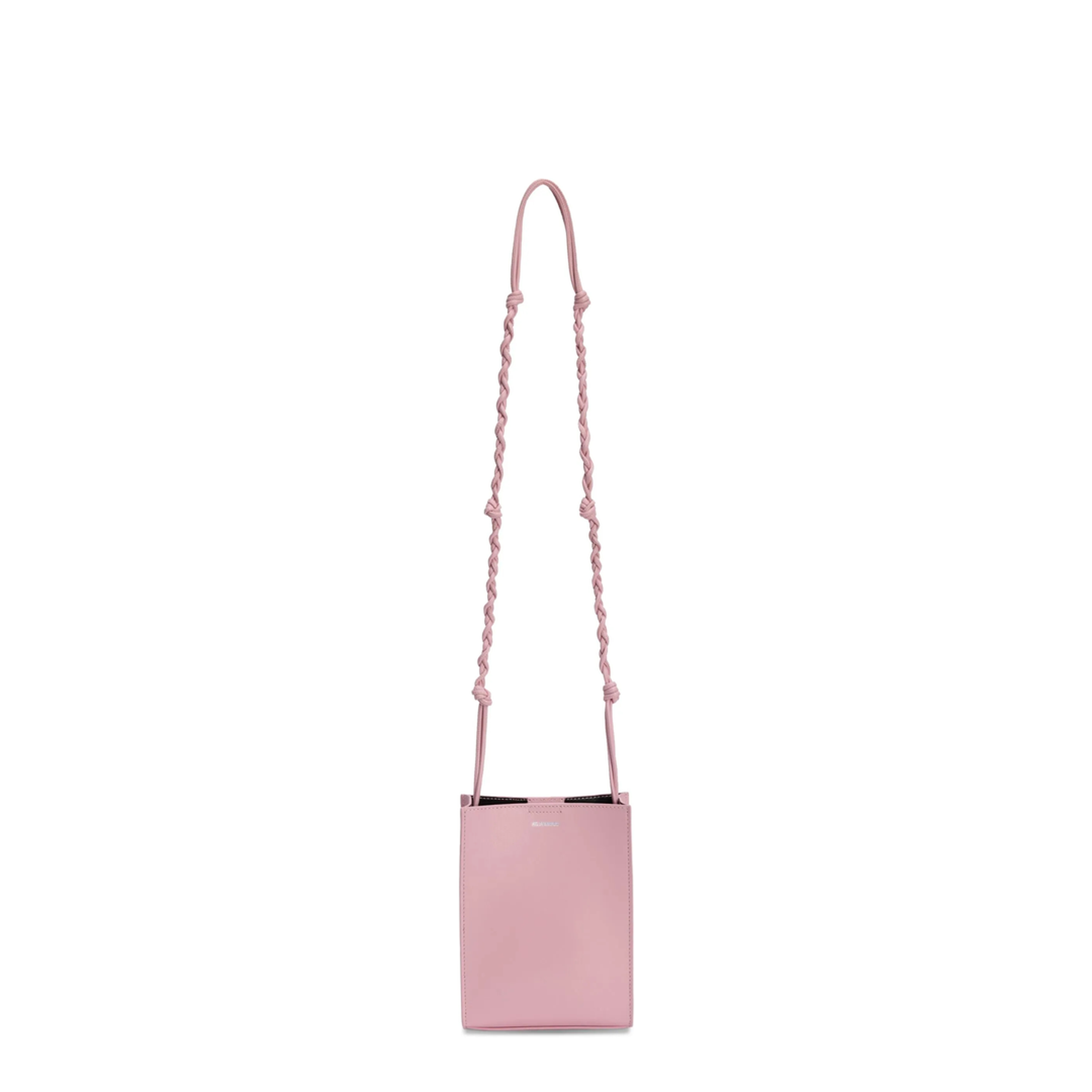 Tangle Small Leather Crossbody Bag - Neon Rose