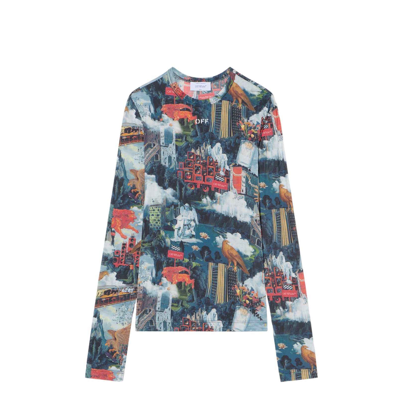 World Paint Second Skin Crew in AI Print-White