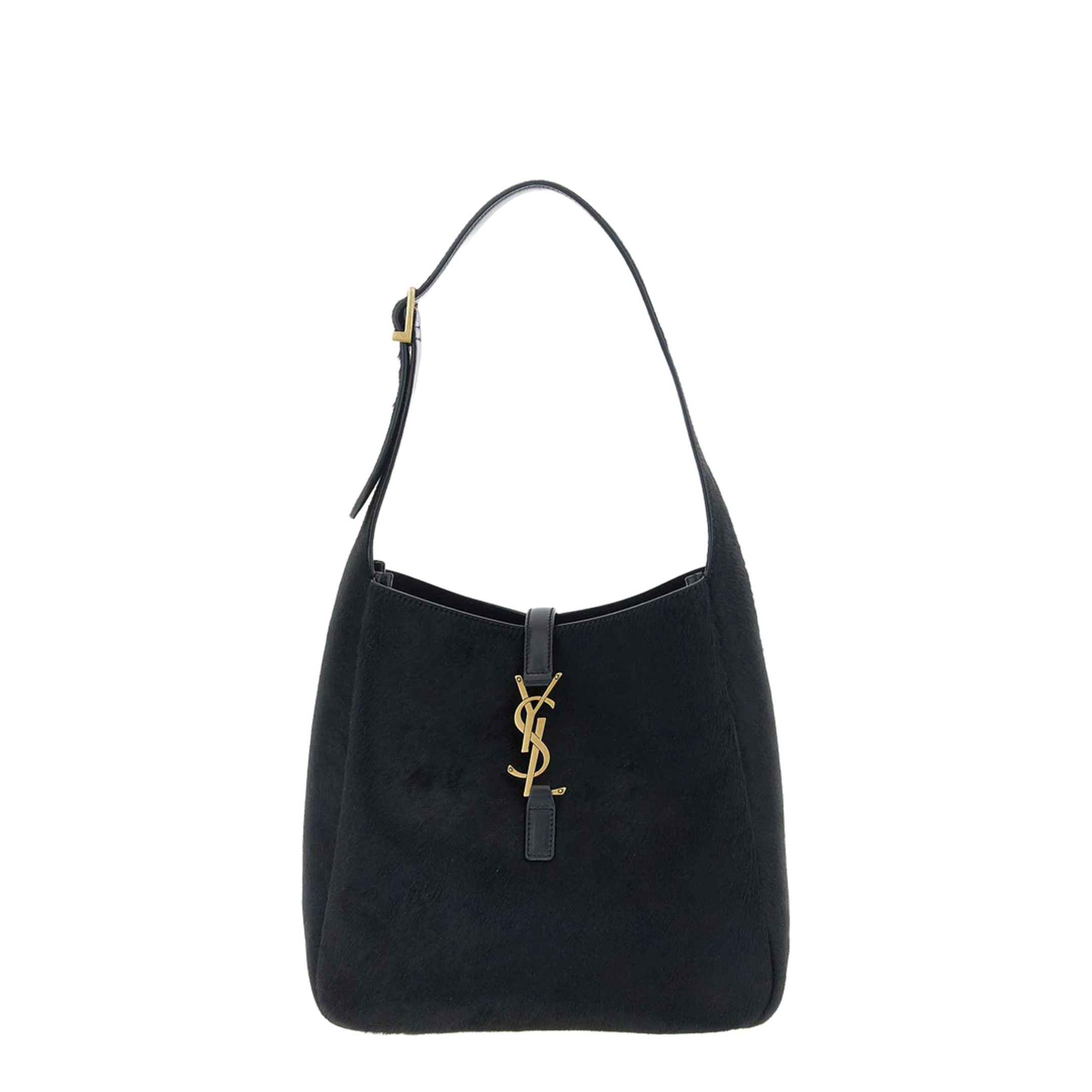 Small Calfskin Shoulder Bag - Black