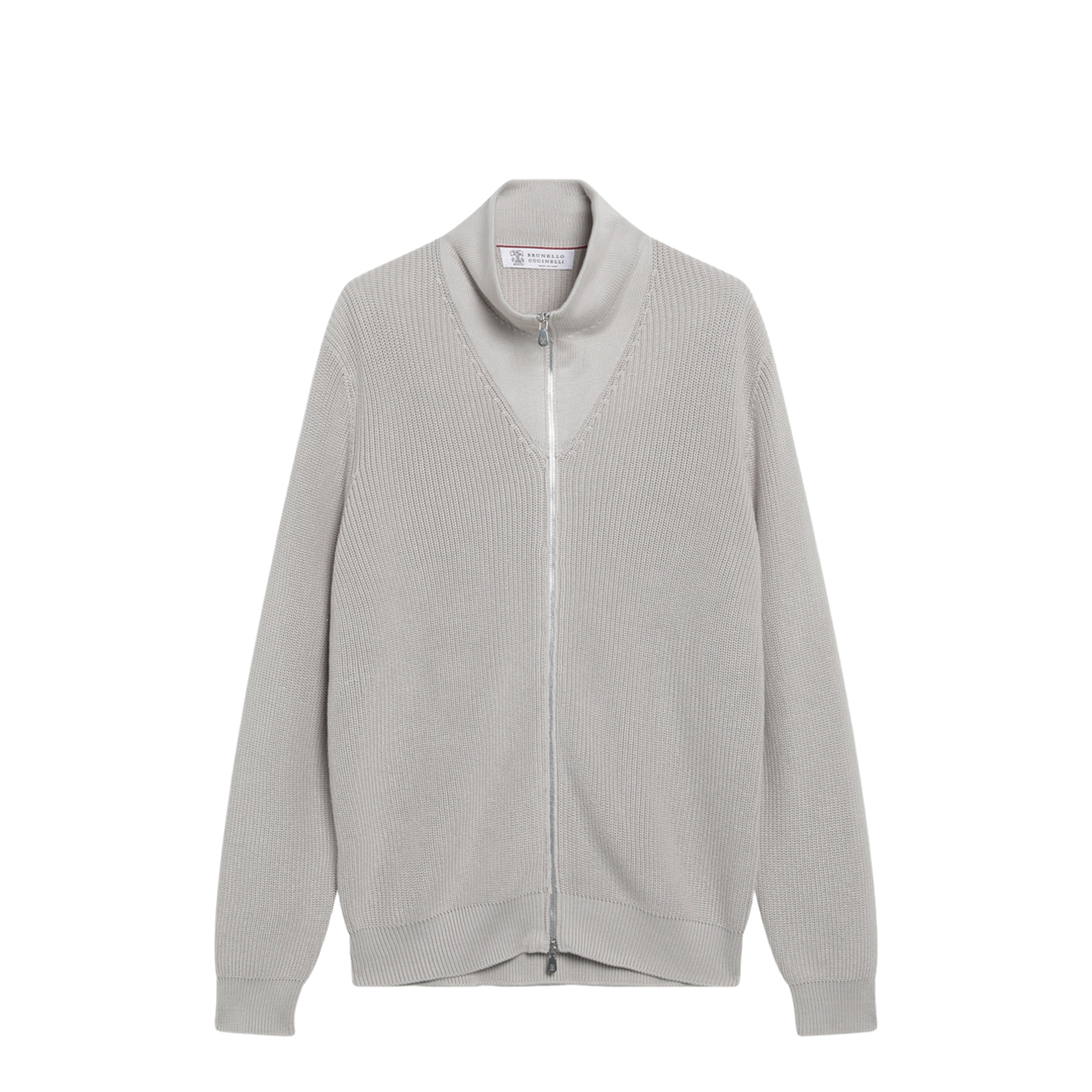MAYFEYR - Brunello Cucinelli - Jute-Colored Cotton Zip-Up Cardigan - M2873356COC7944