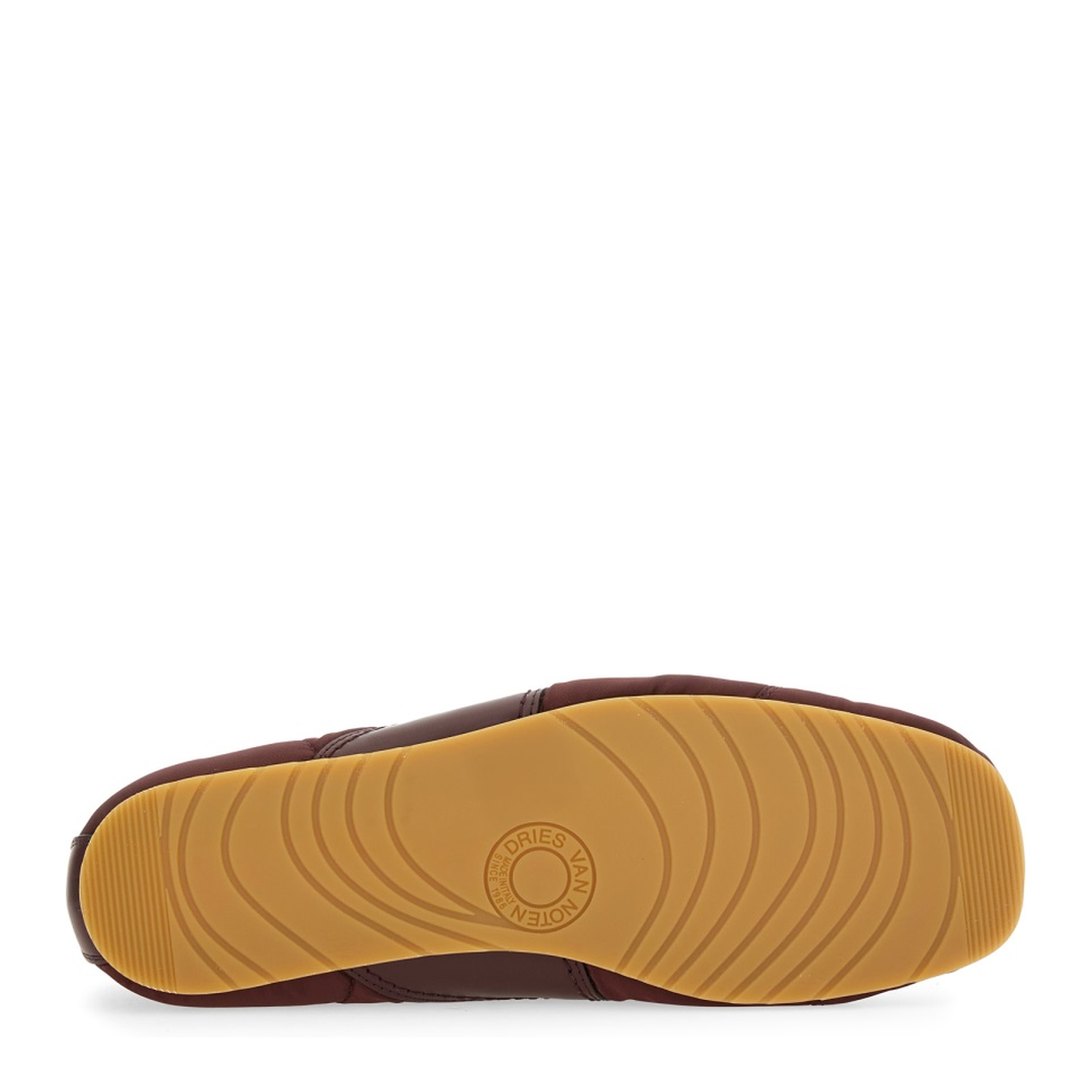 Nylon and Nappa Leather Sneaker Bordeaux