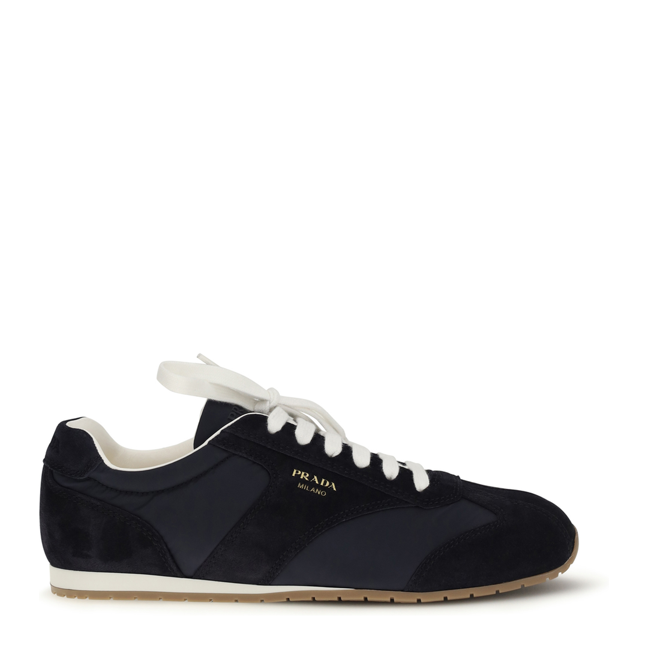 MAYFEYR - Prada - Suede And Fabric Sneakers - 2EE465FG000D7R