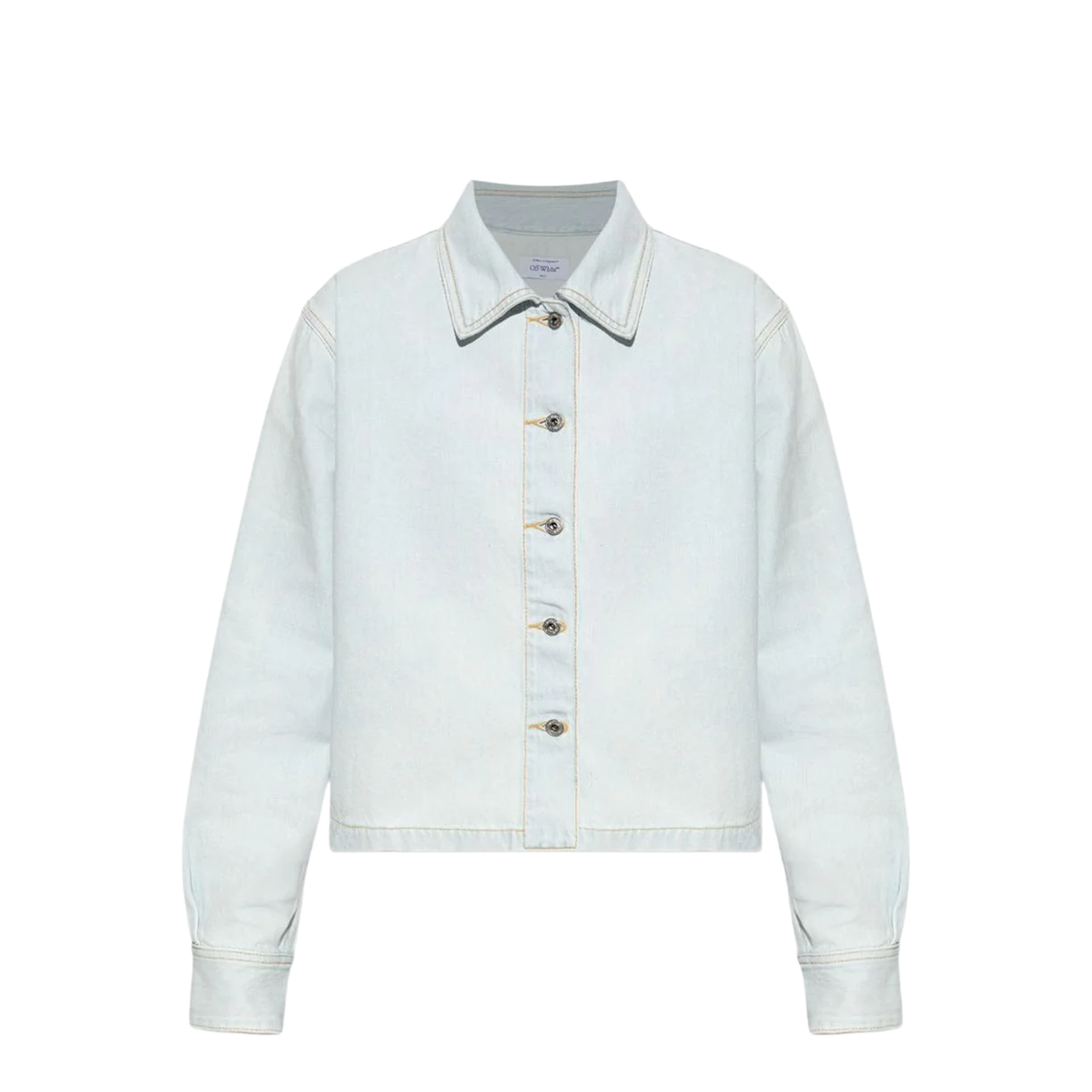 Long Sleeve Denim Shirt Light Blue