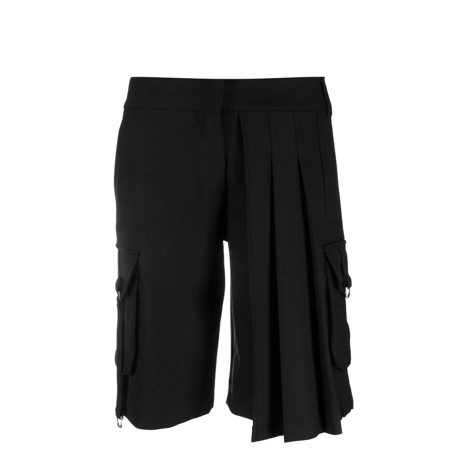 Pleated Cargo Shorts