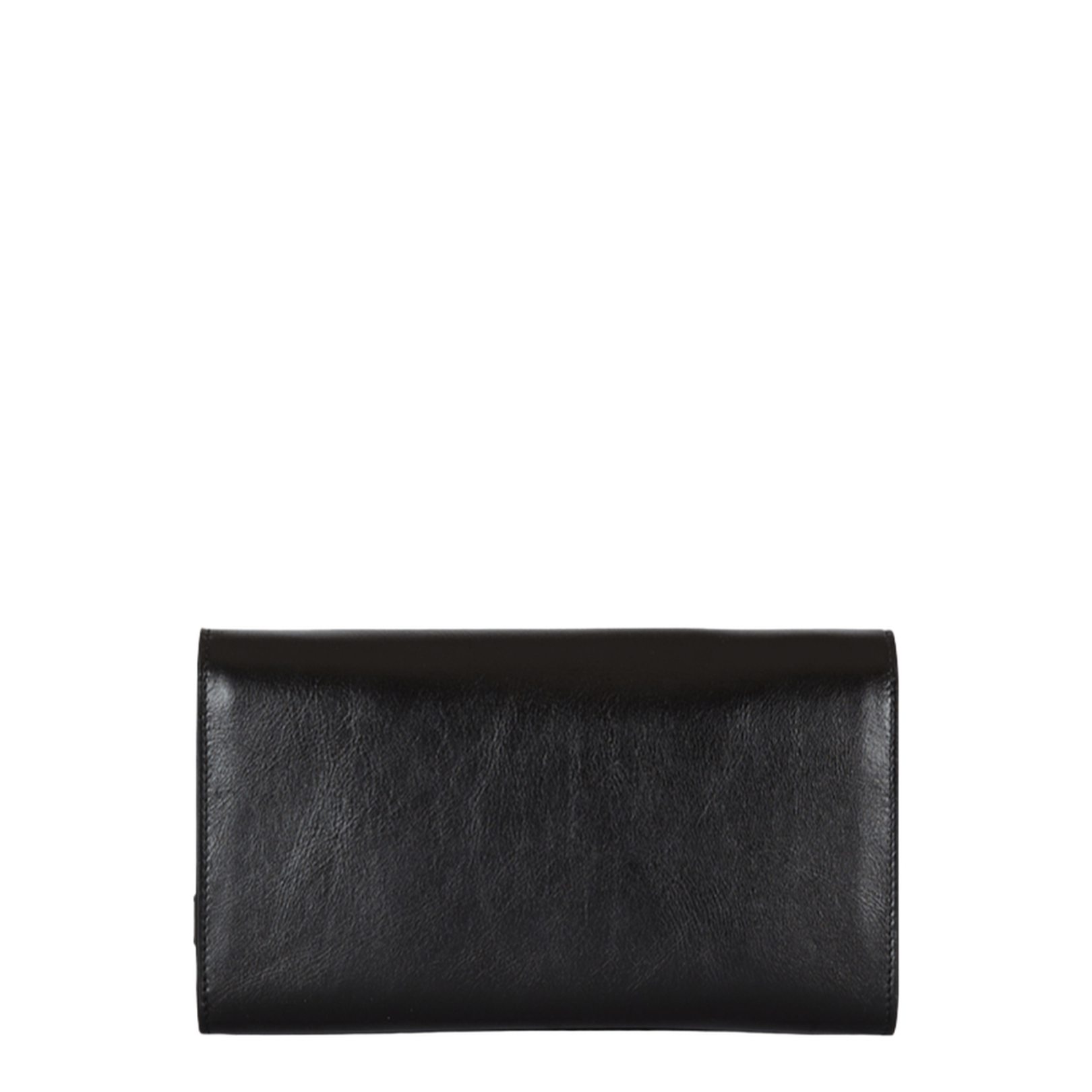 Crinkled Leather Wallet with Shuffle Chain