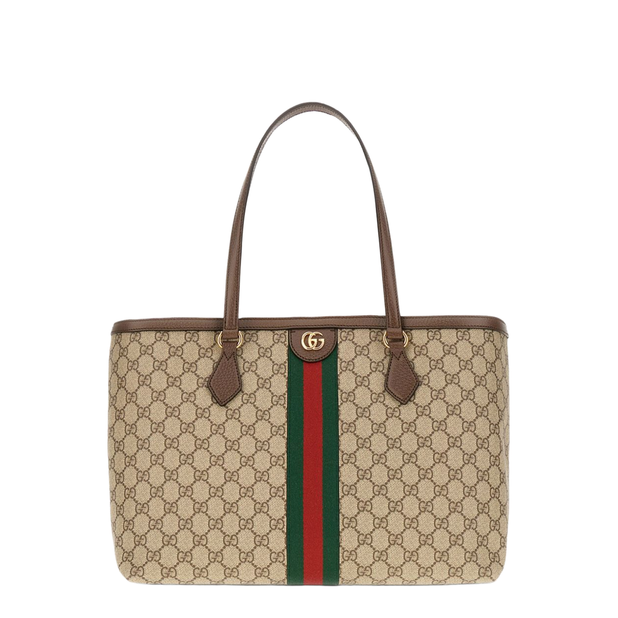 Ophidia Gg Middle-Sized Tote Bag Brown