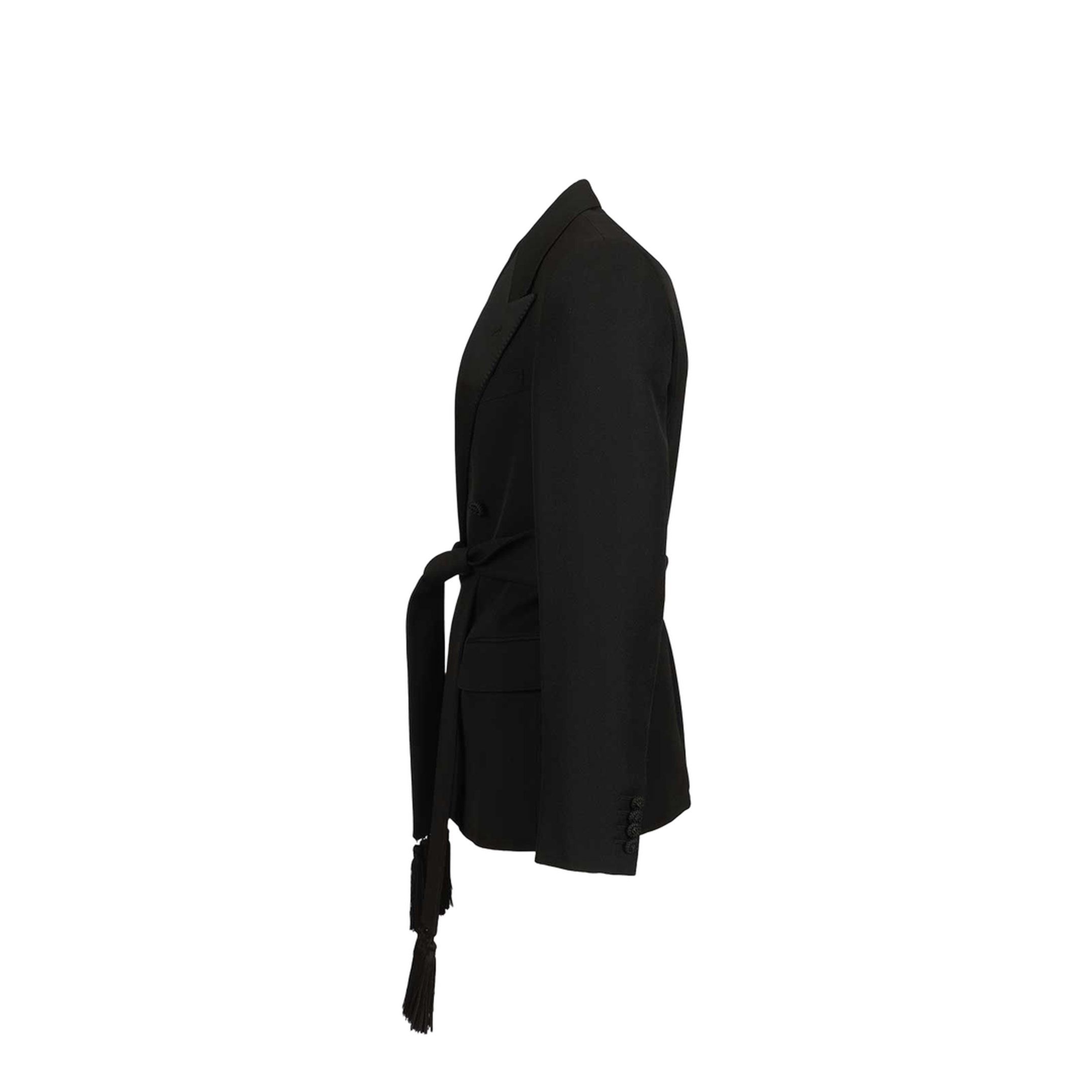 Virgin Wool Blazer With Belt