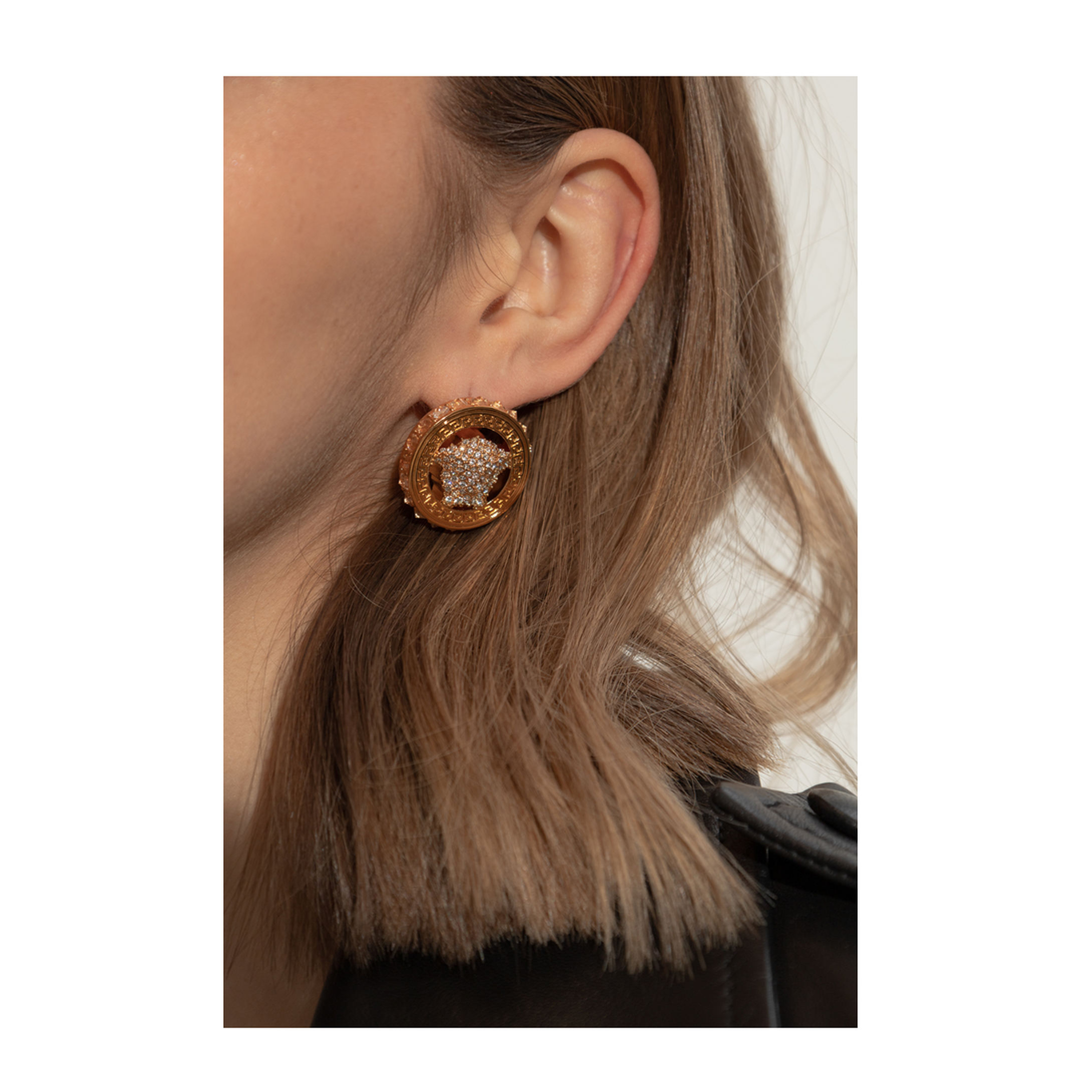 Earrings with logo