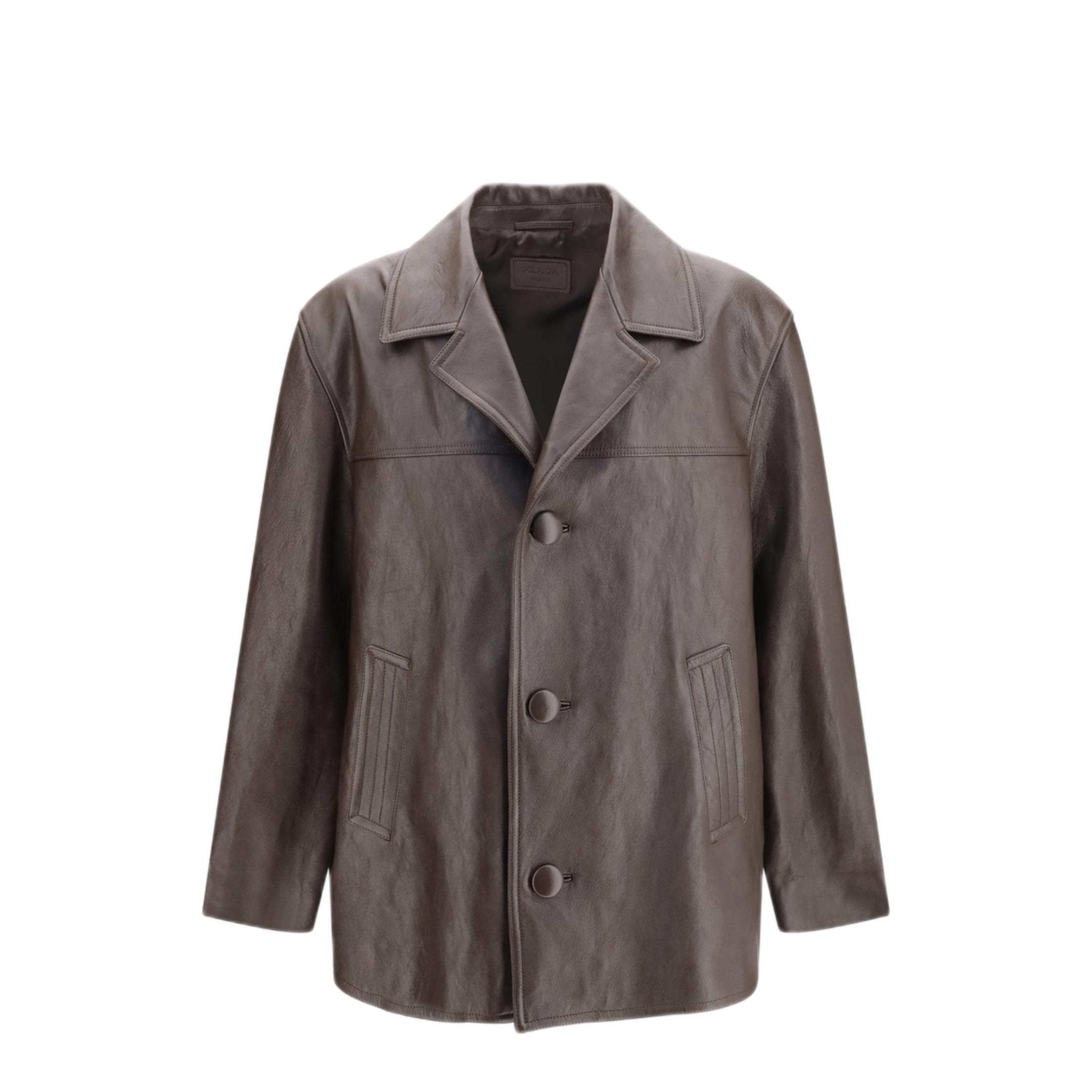 MAYFEYR - Prada - Leather Caban Jacket - UPS715SOOO6559