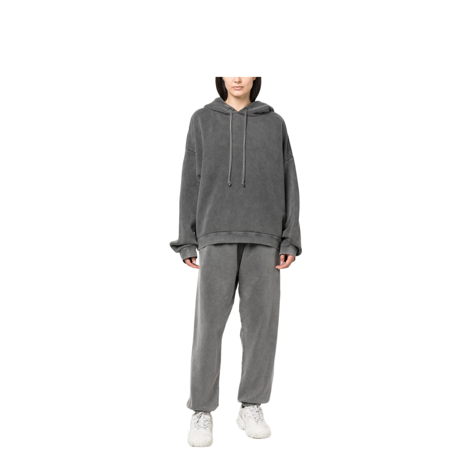 Hooded Sweater Logo Patch - Faded Black