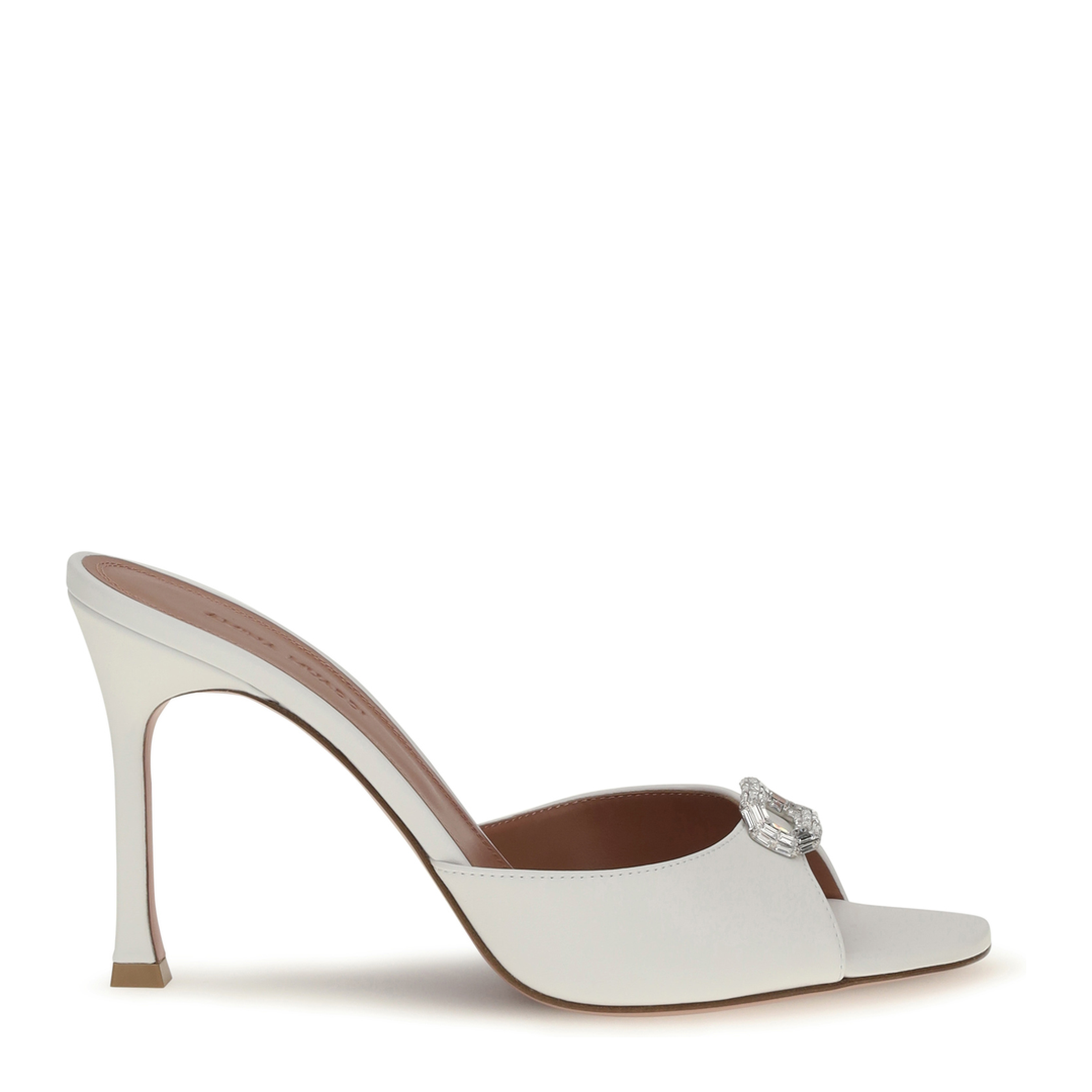 MAYFEYR - Amina Muaddi - Camelia Leather Mule Sandals - 17S366114MIN