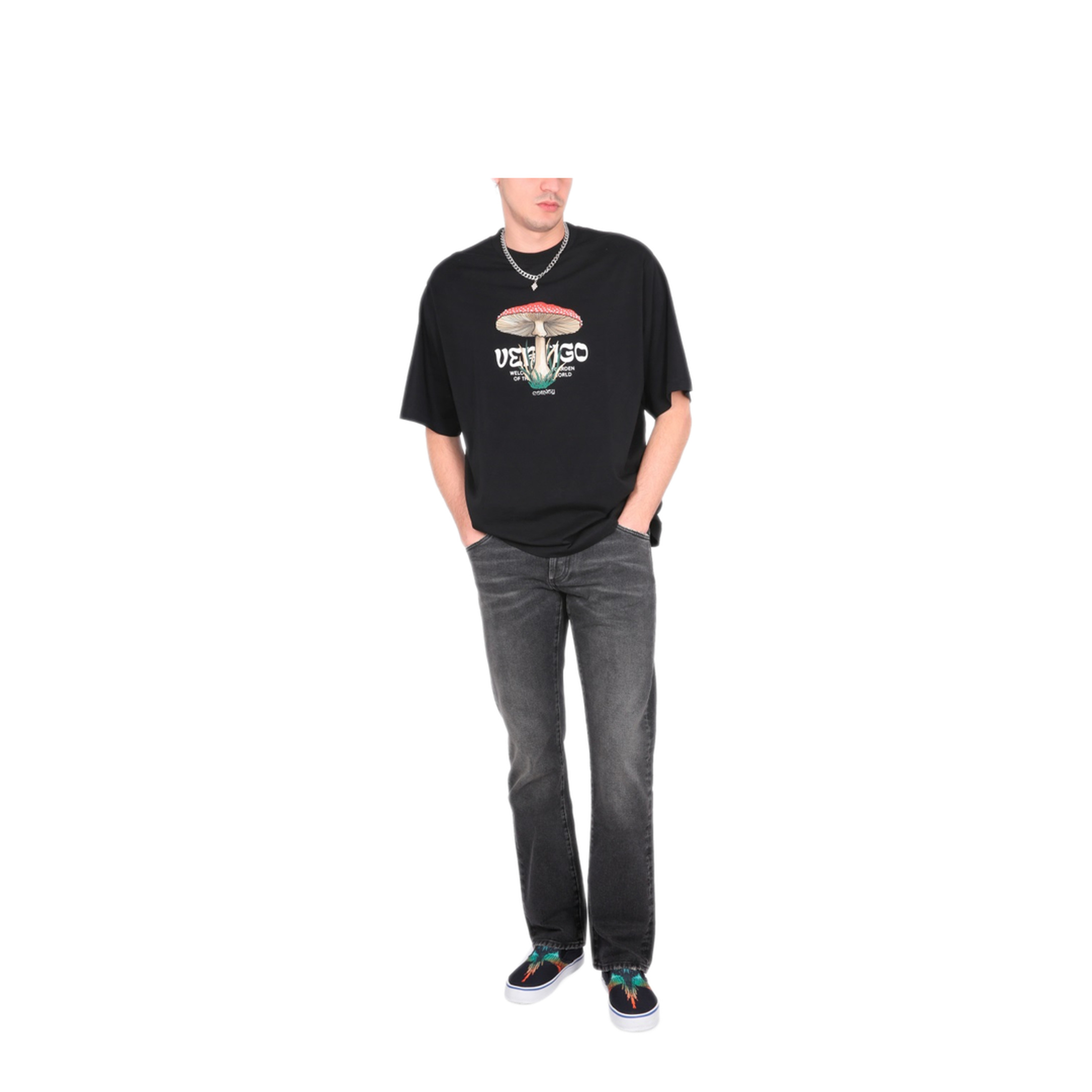 MAYFEYR - MARCELO BURLON COUNTY OF MILAN - Jeans Cross - CMYA029S23DEN0011084