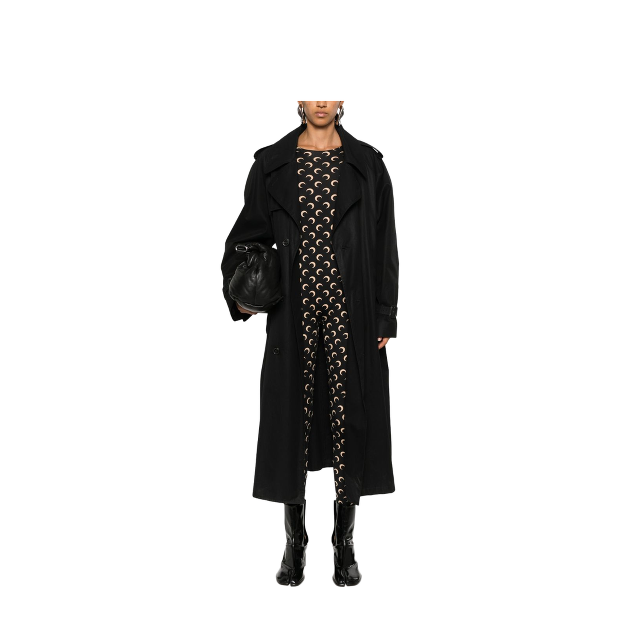 Moon Printed Catsuit - Black