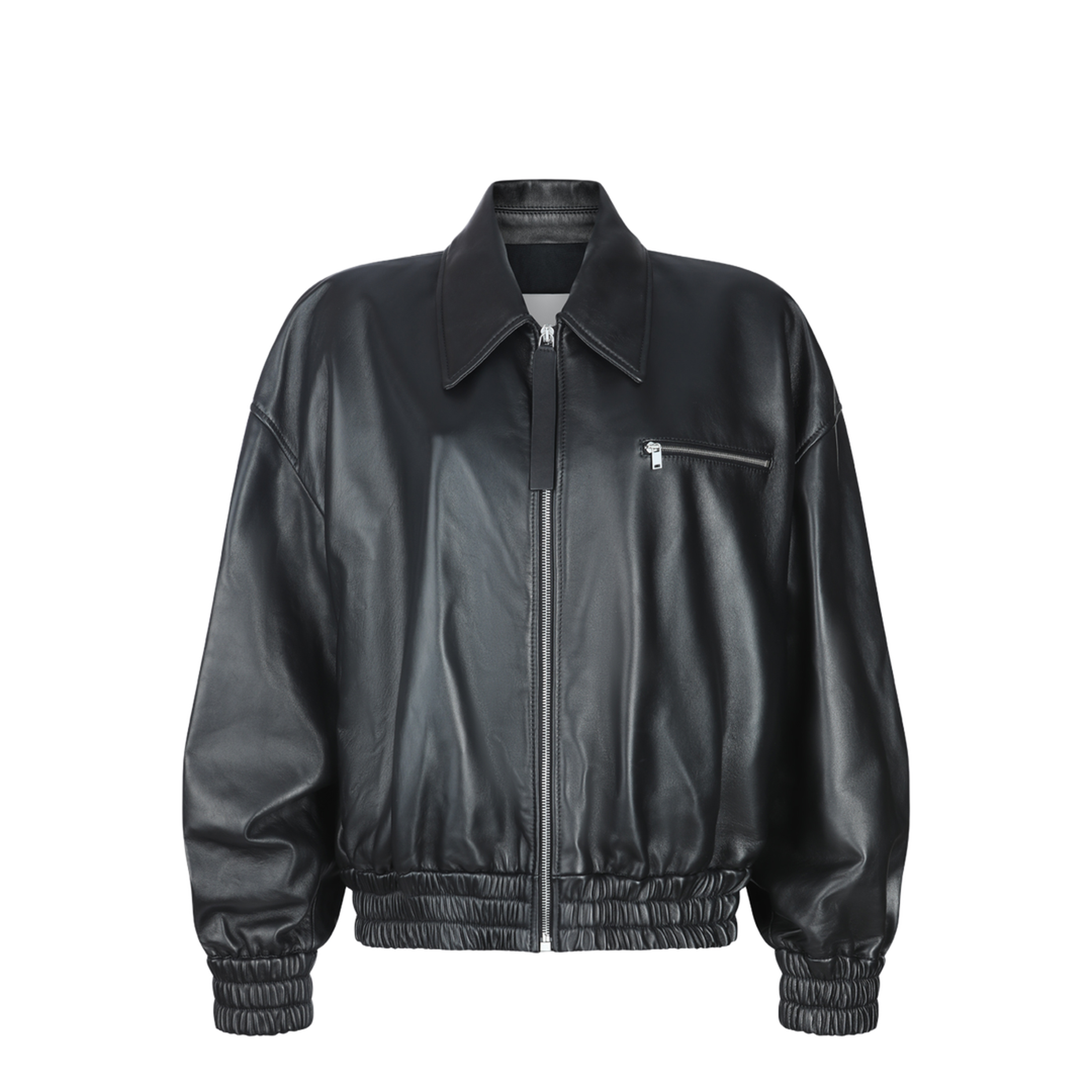 Blouson Leather Jacket Black