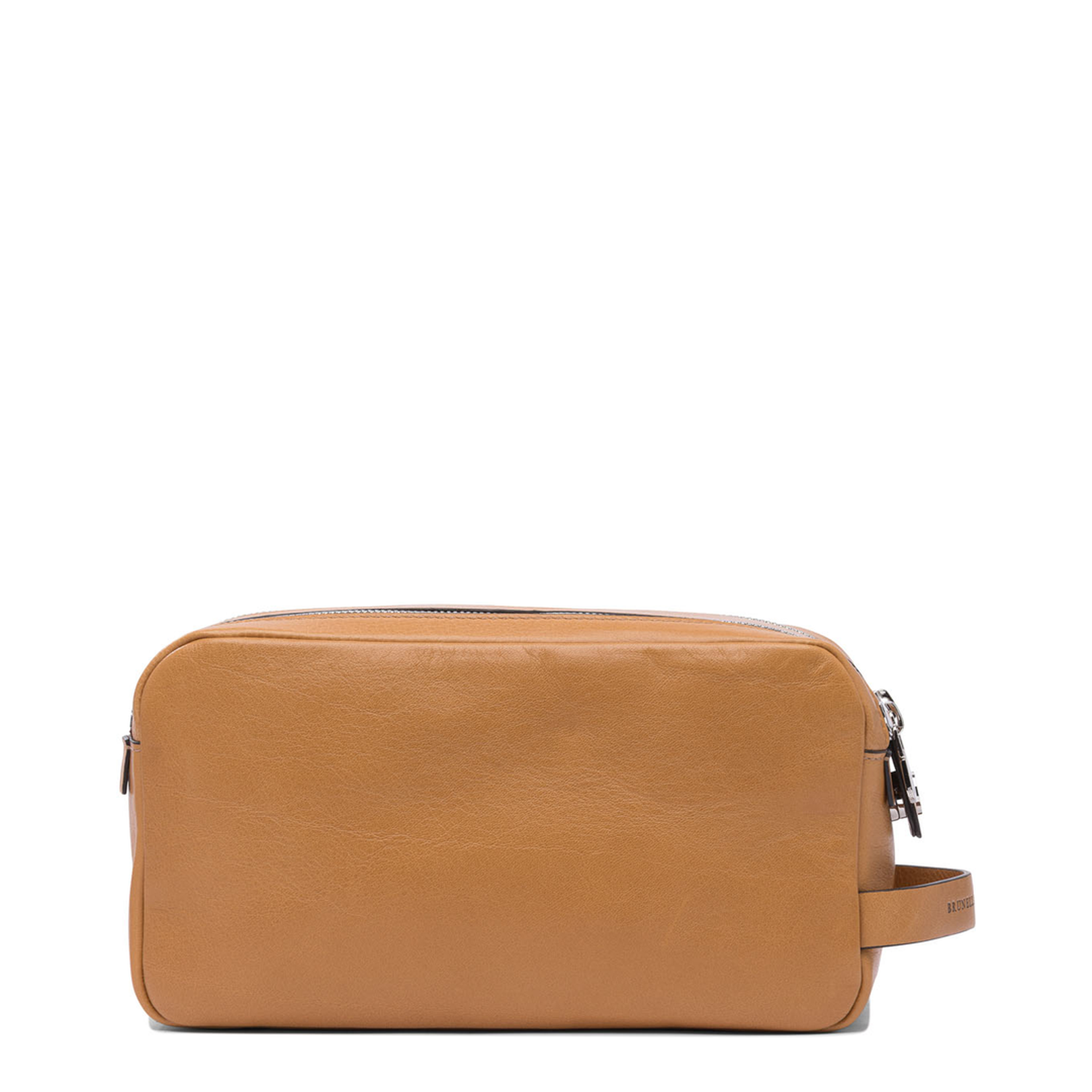 Beauty Case with Double Zipper in Natural