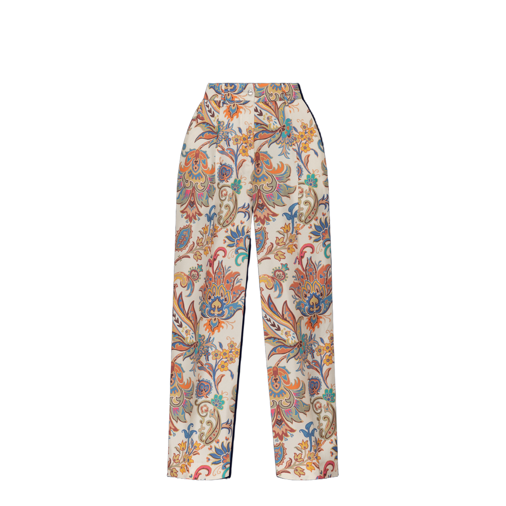 Silk Crease-Front Trousers