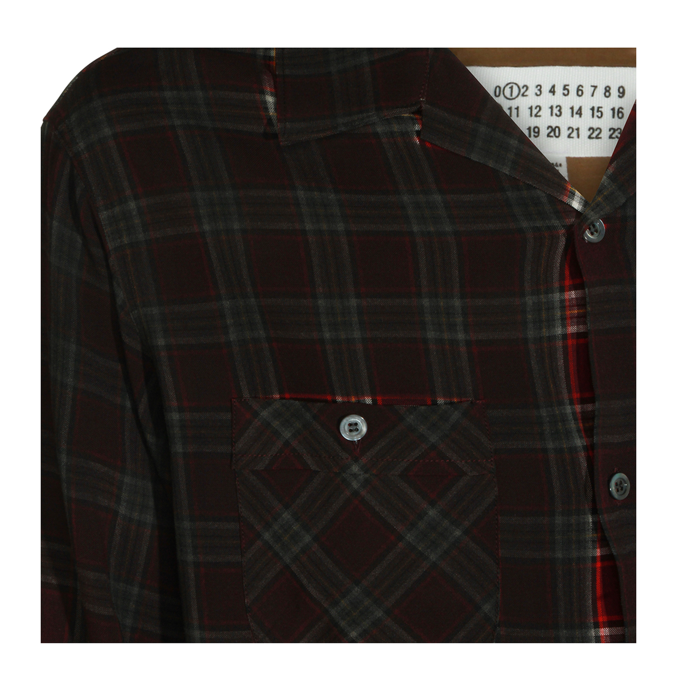 Red Gradient Check Shirt