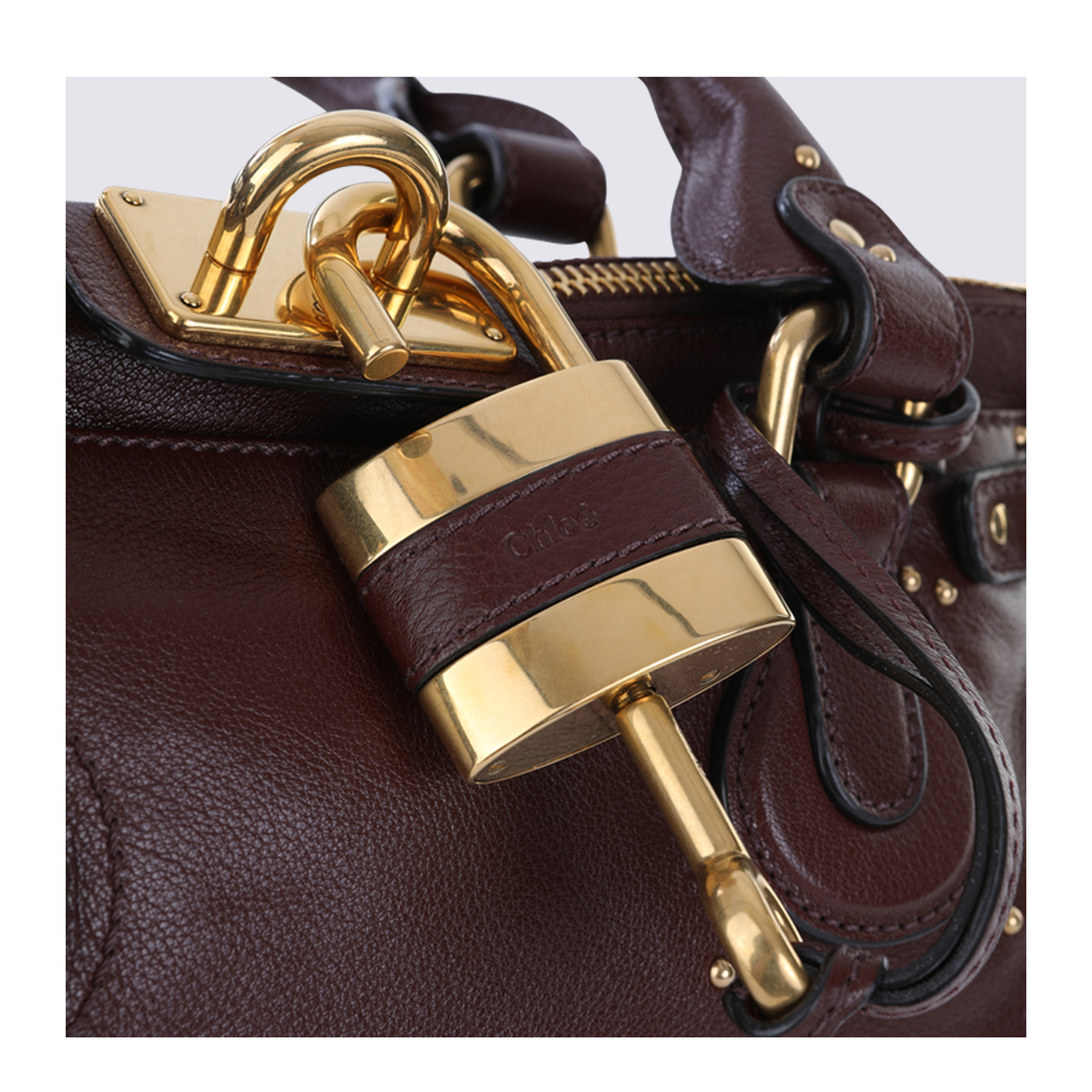 Paddington Buffalo Leather Shoulder Bag - Garnet