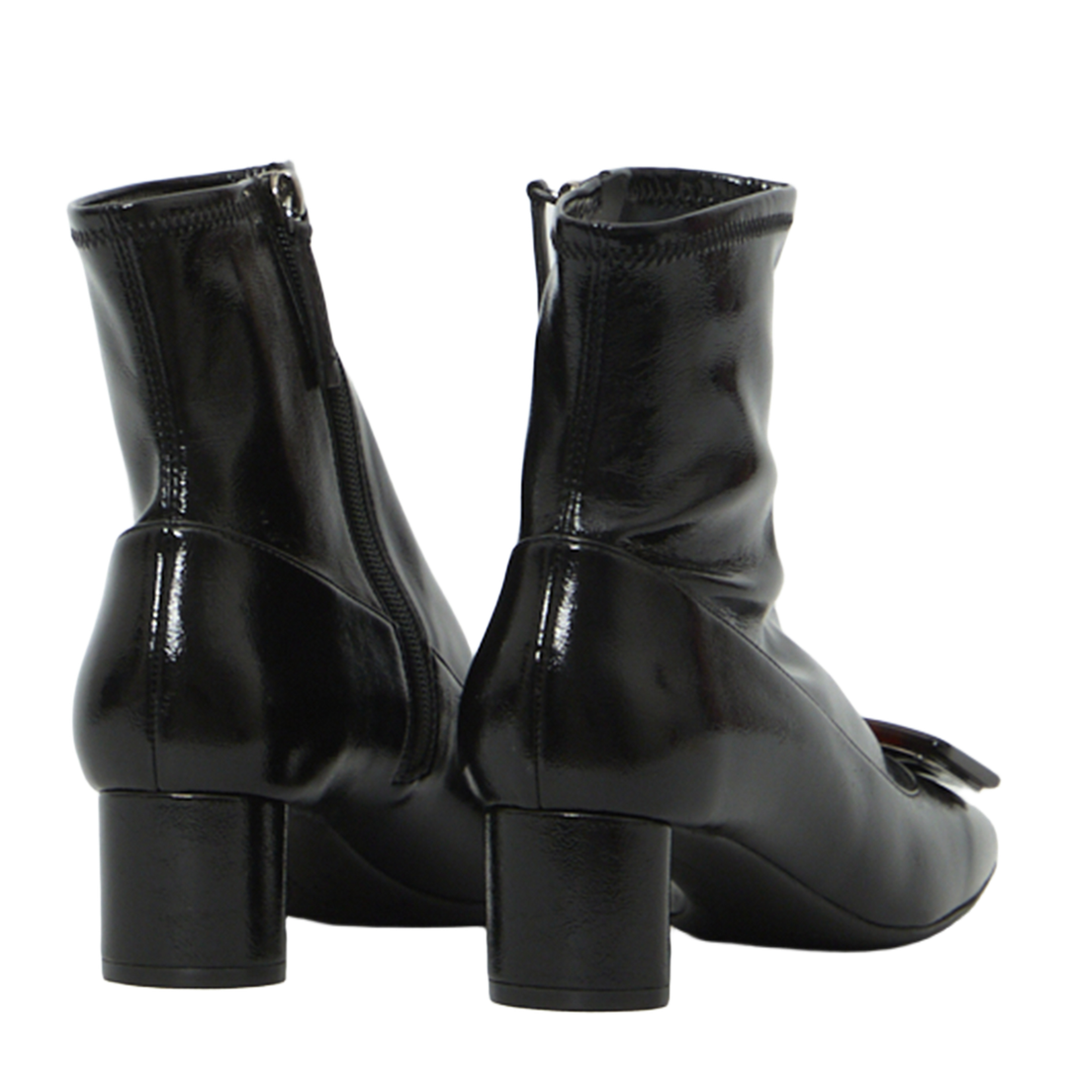 MAYFEYR - Roger Vivier - Roundy Turtle Stretch Ankle Boots - RVW76145670VNQB999
